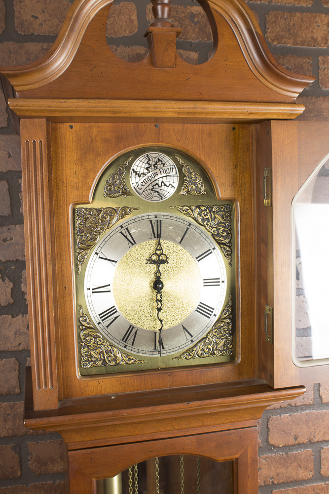 Tempus Fugit Chippendale Style Grandmother Clock by Daneker