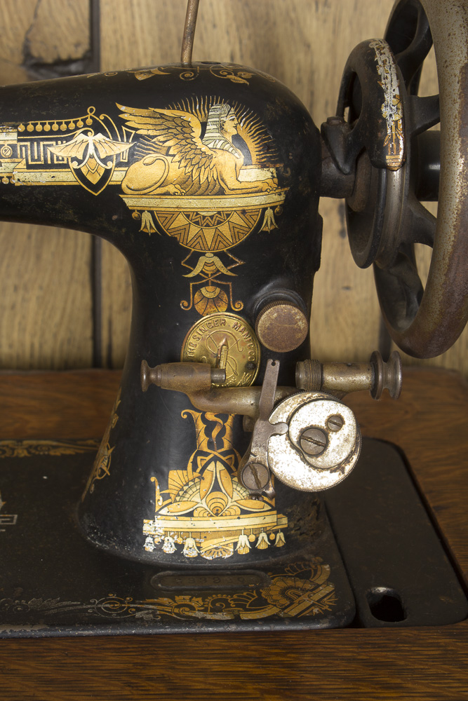 Semi-Antique Singer Sewing Machine and Treadle Table