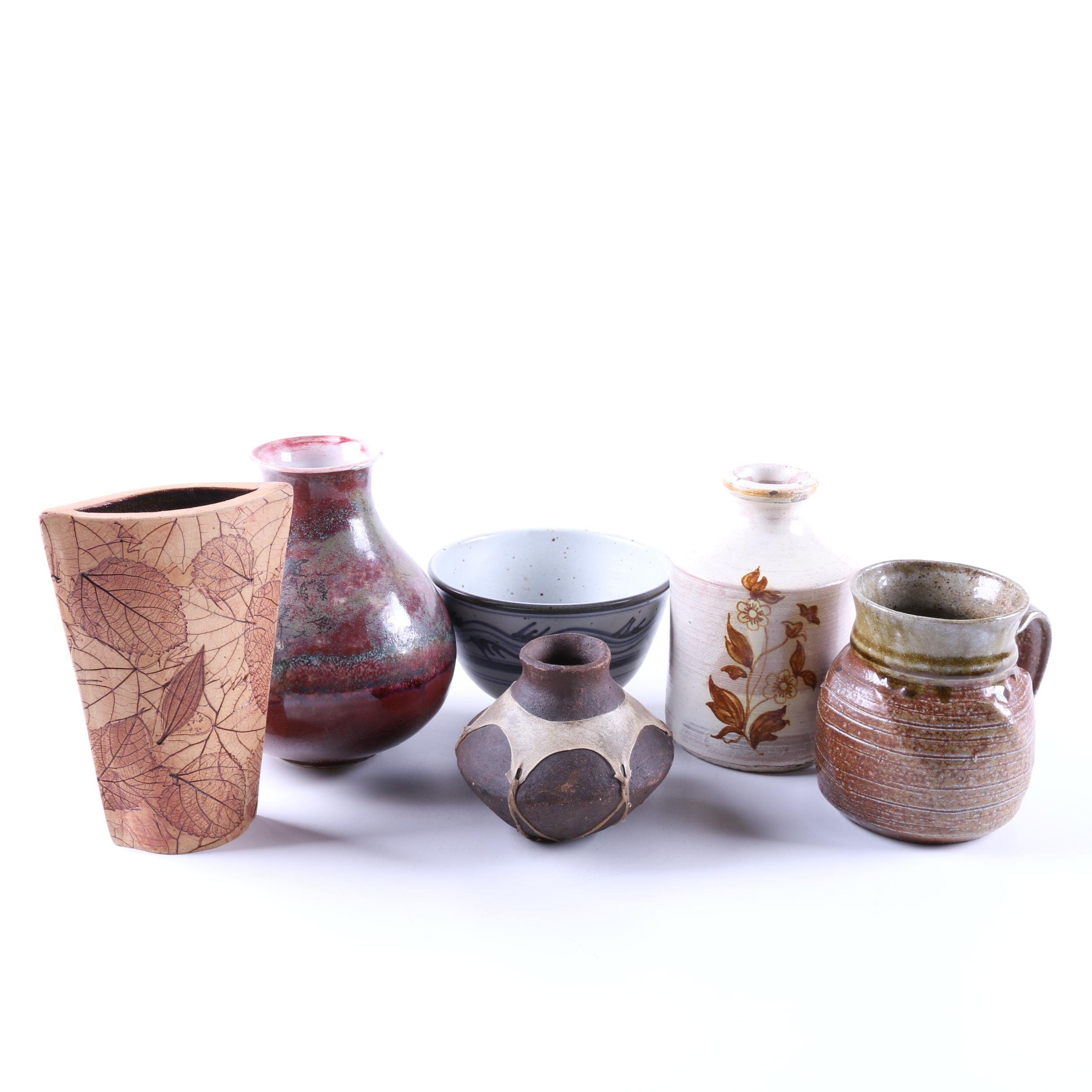 Collection of Hand Thrown Stoneware and Porcelain Pottery