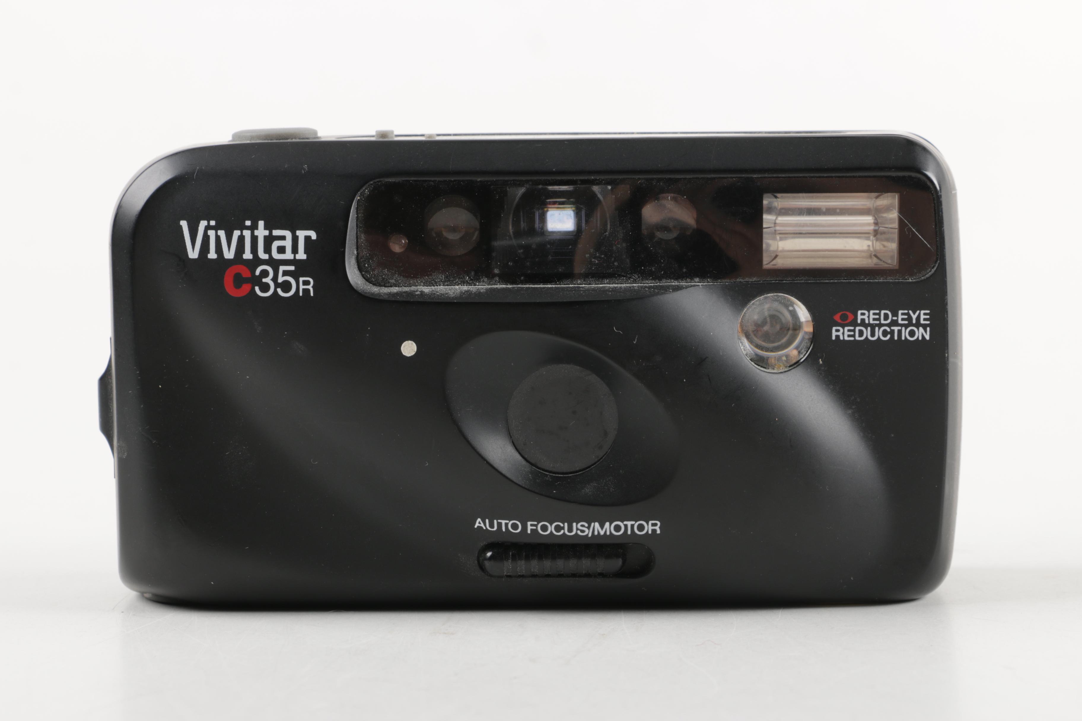 Hitachi Video Camera and Vivitar Camera
