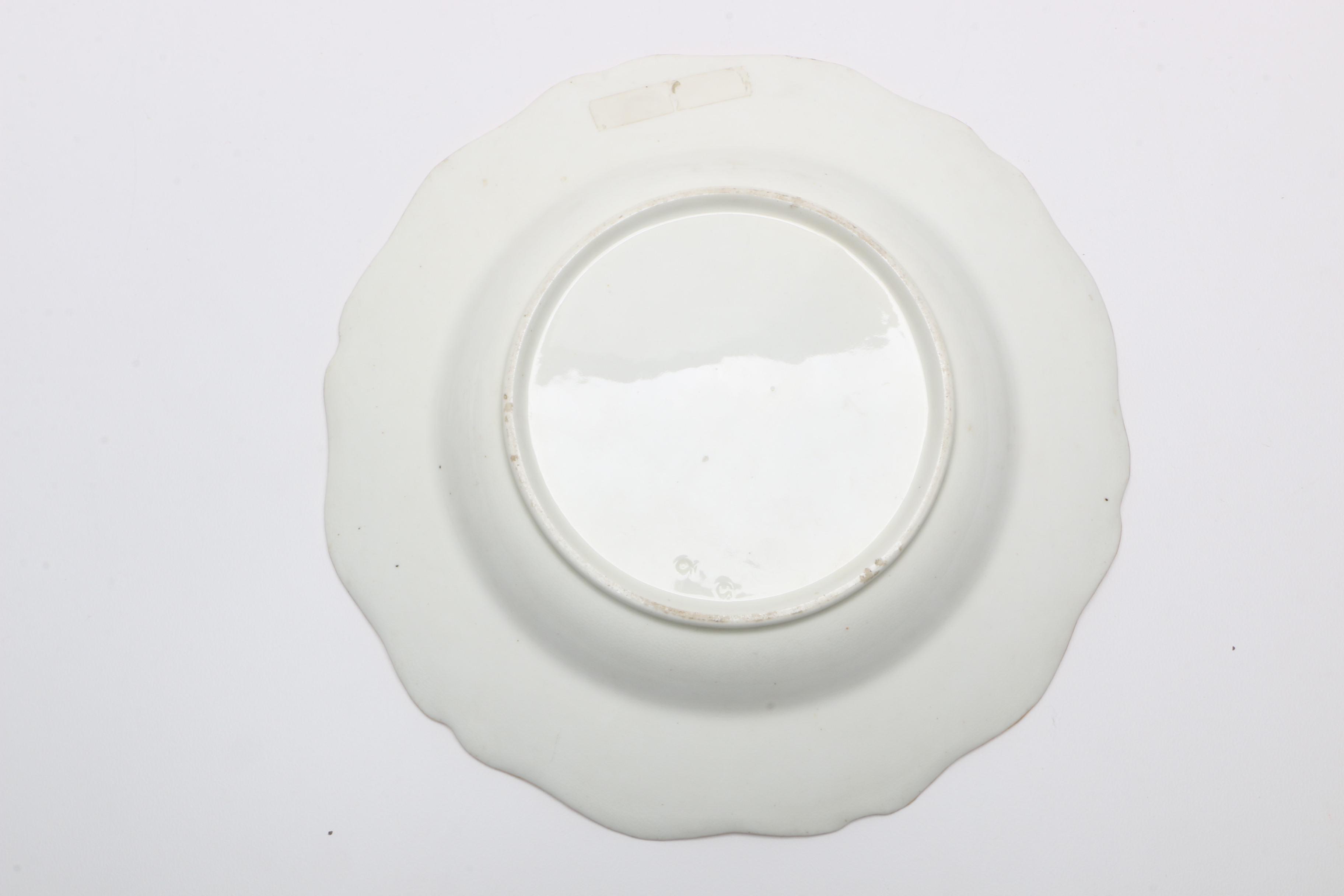 Antique Hand-Painted Porcelain Soup Plates