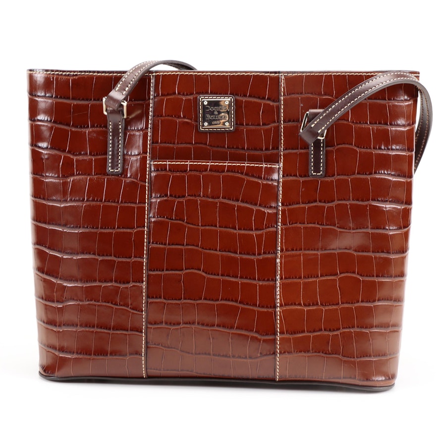 Dooney & Bourke Embossed Leather Large Lexington Bag