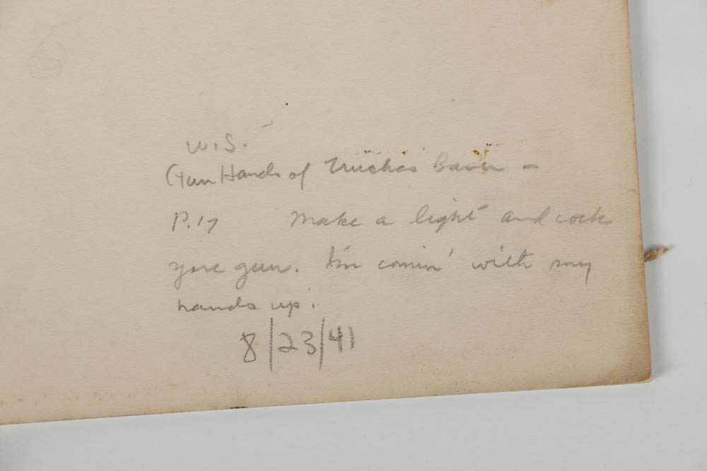 Lorence F. Bjorklund Ink Illustration on Paperboard "Gun Hand of Truchas Basin"