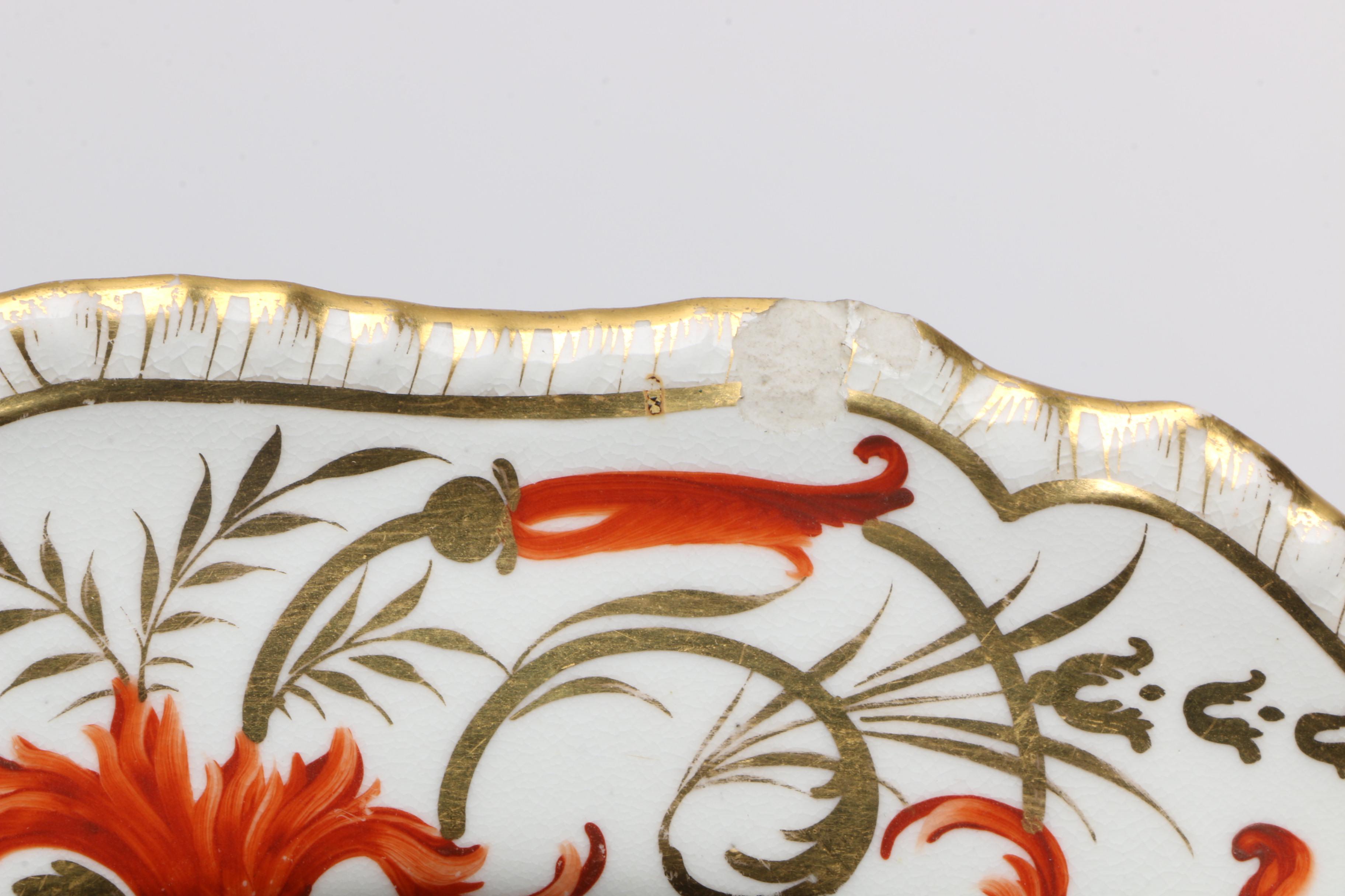 Antique Hand-Painted Porcelain Soup Plates