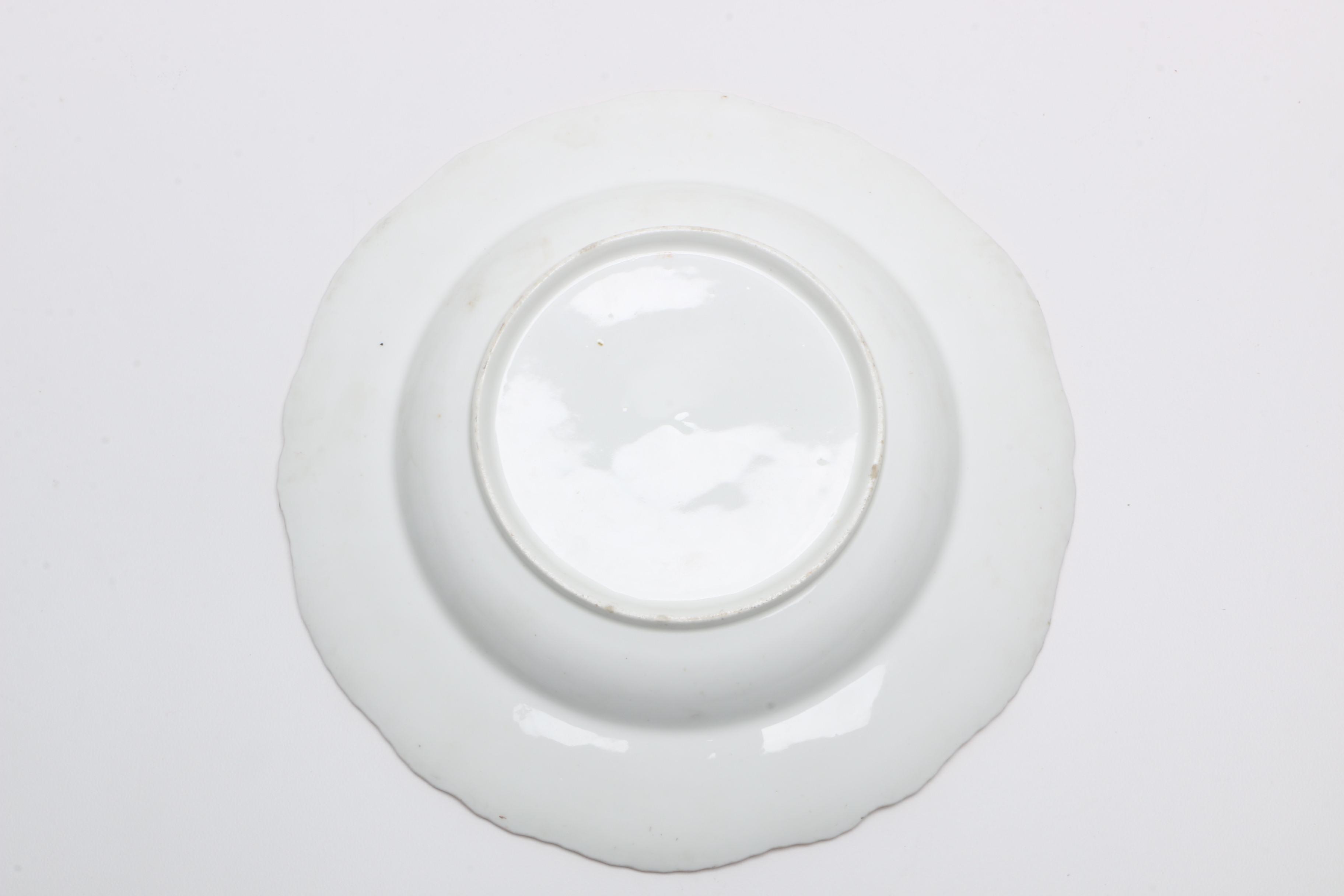 Antique Hand-Painted Porcelain Soup Plates
