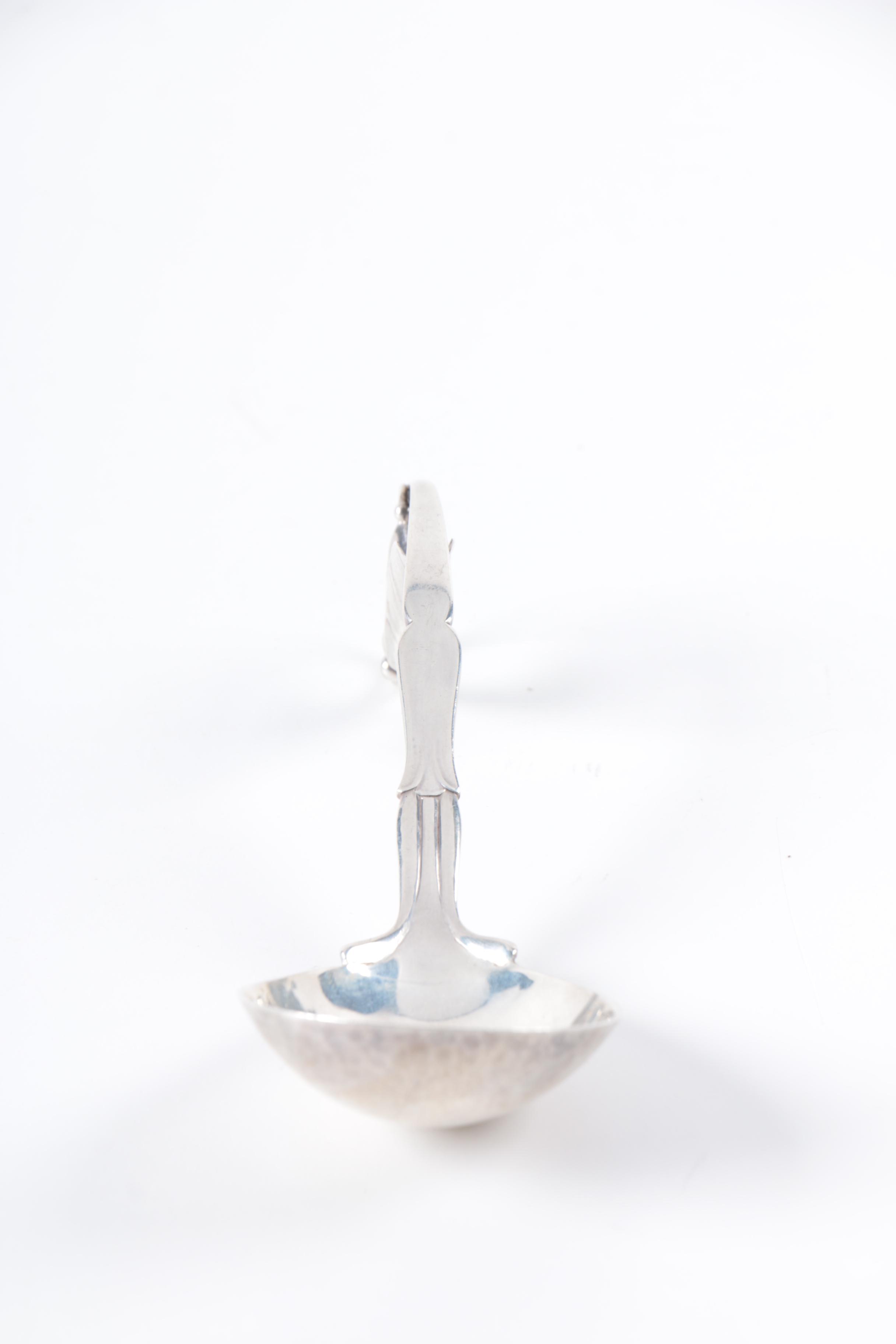 Early 20th Century Georg Jensen "Ornamental" Sterling Silver Serving Spoon