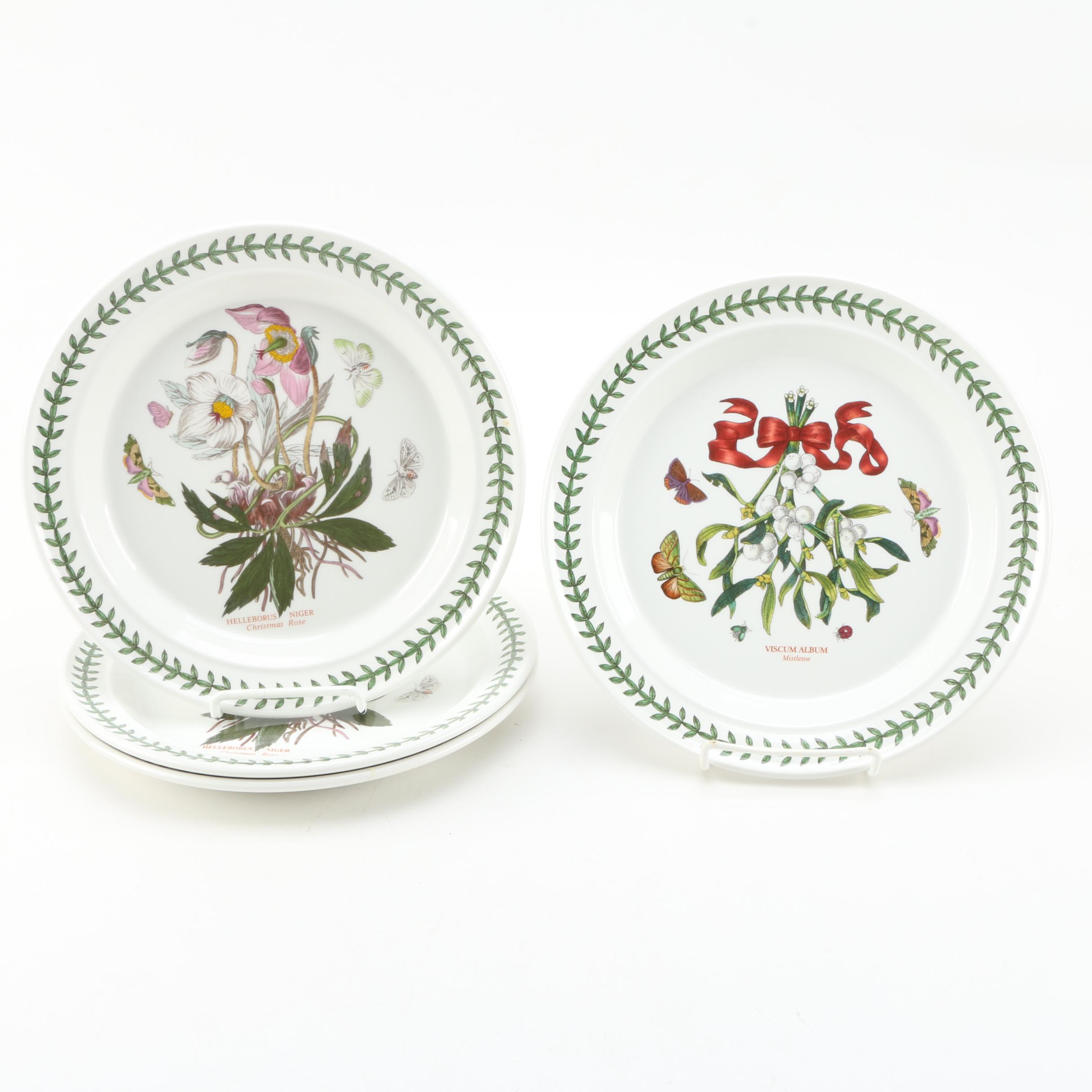 Portmeirion "The Botanic Garden" Holiday Themed Plates
