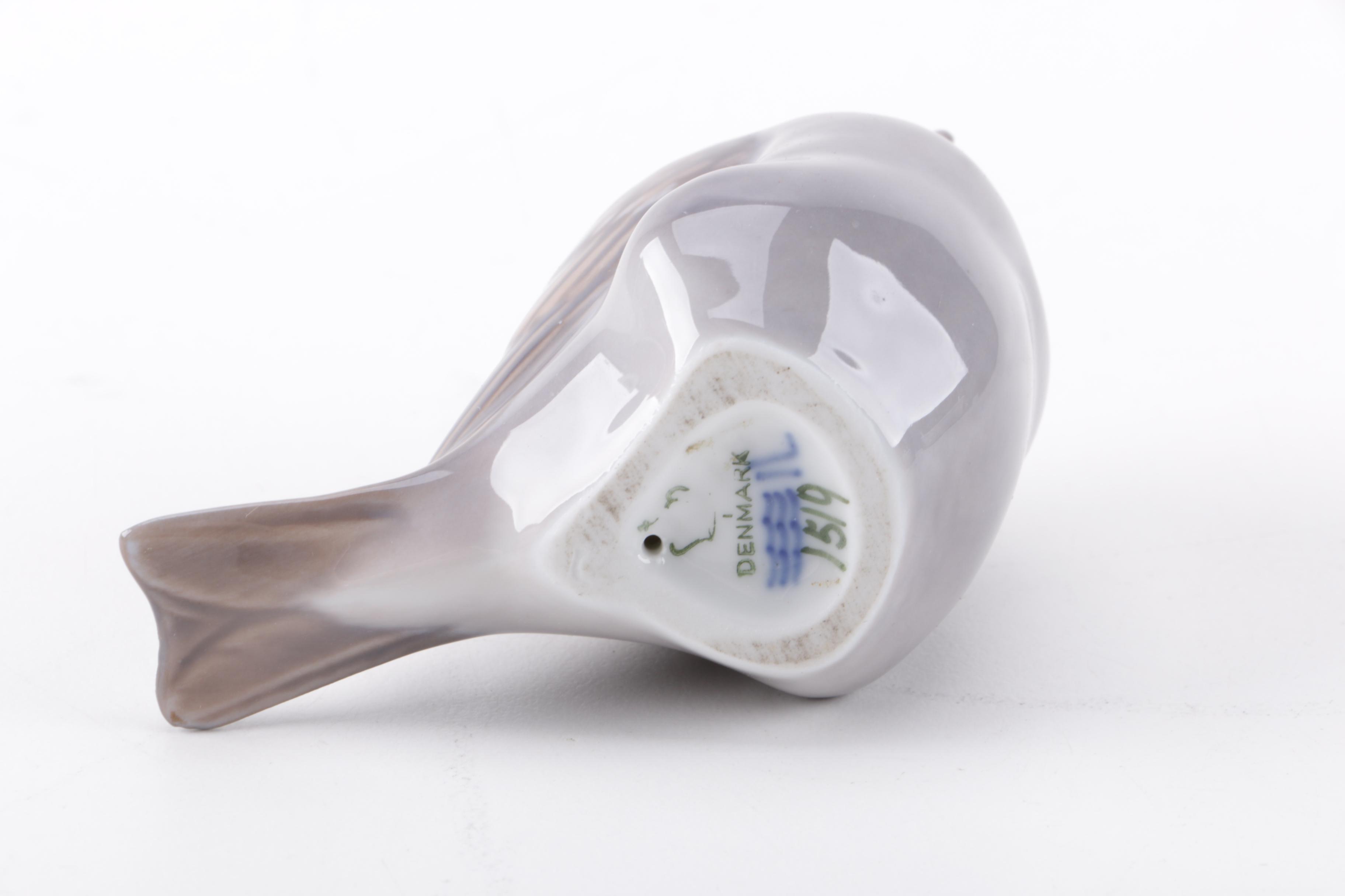 Royal Copenhagen Porcelain Animal Figurines with "White Duck"