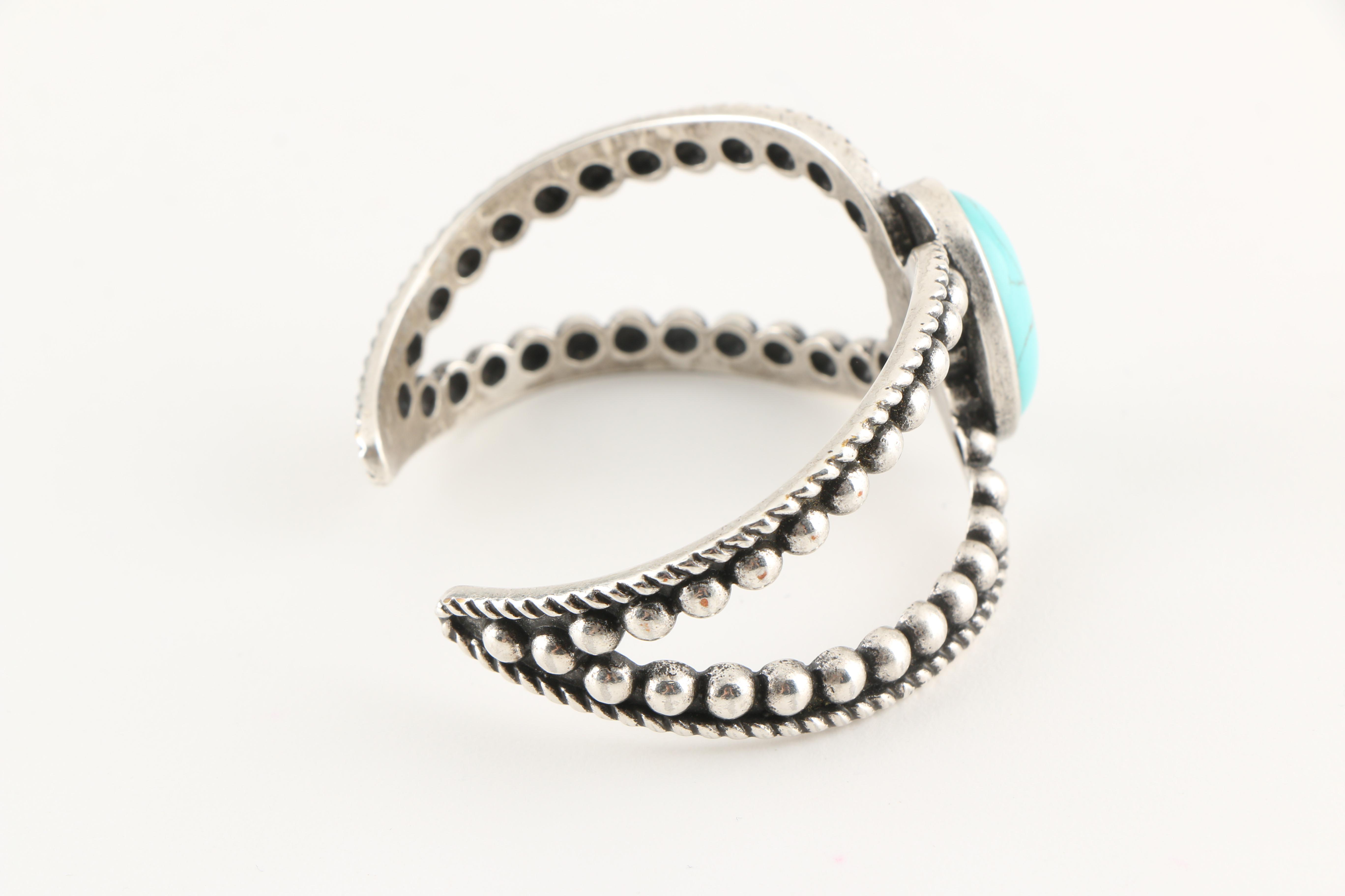 Imitation Turquoise Cuff Bracelet