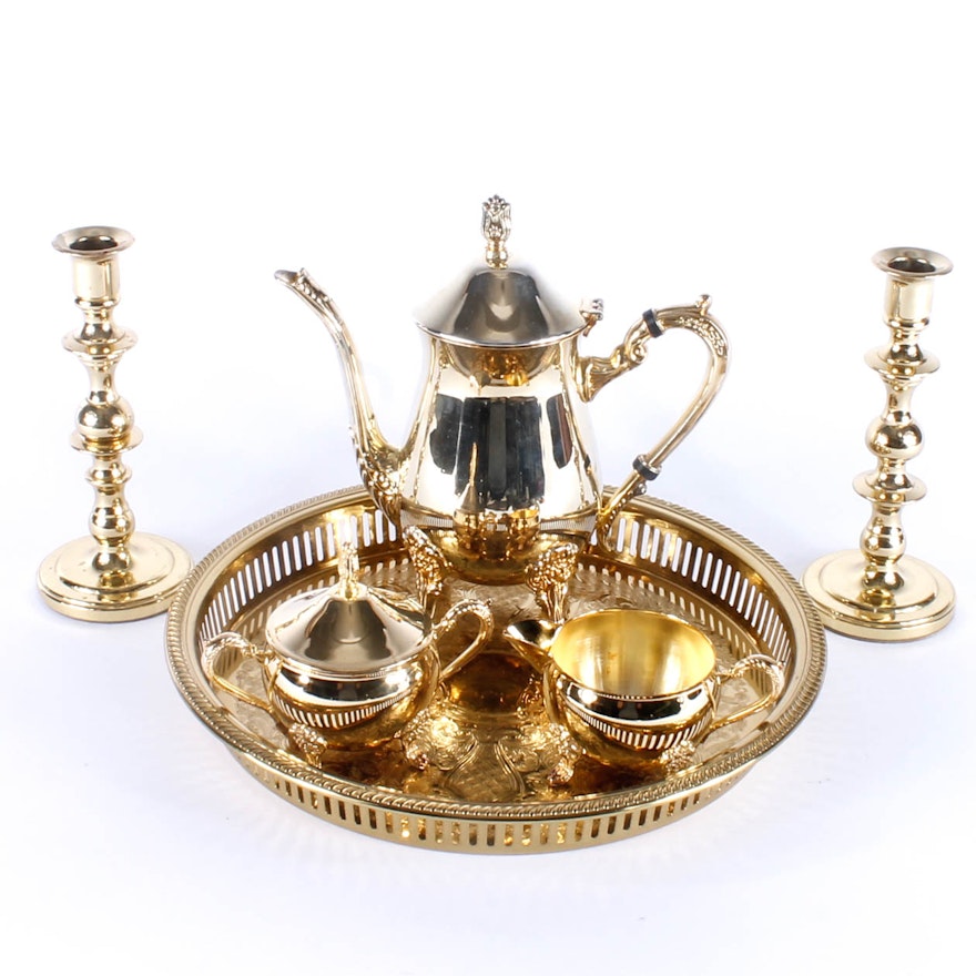 Bright Brass Tableware and Decor