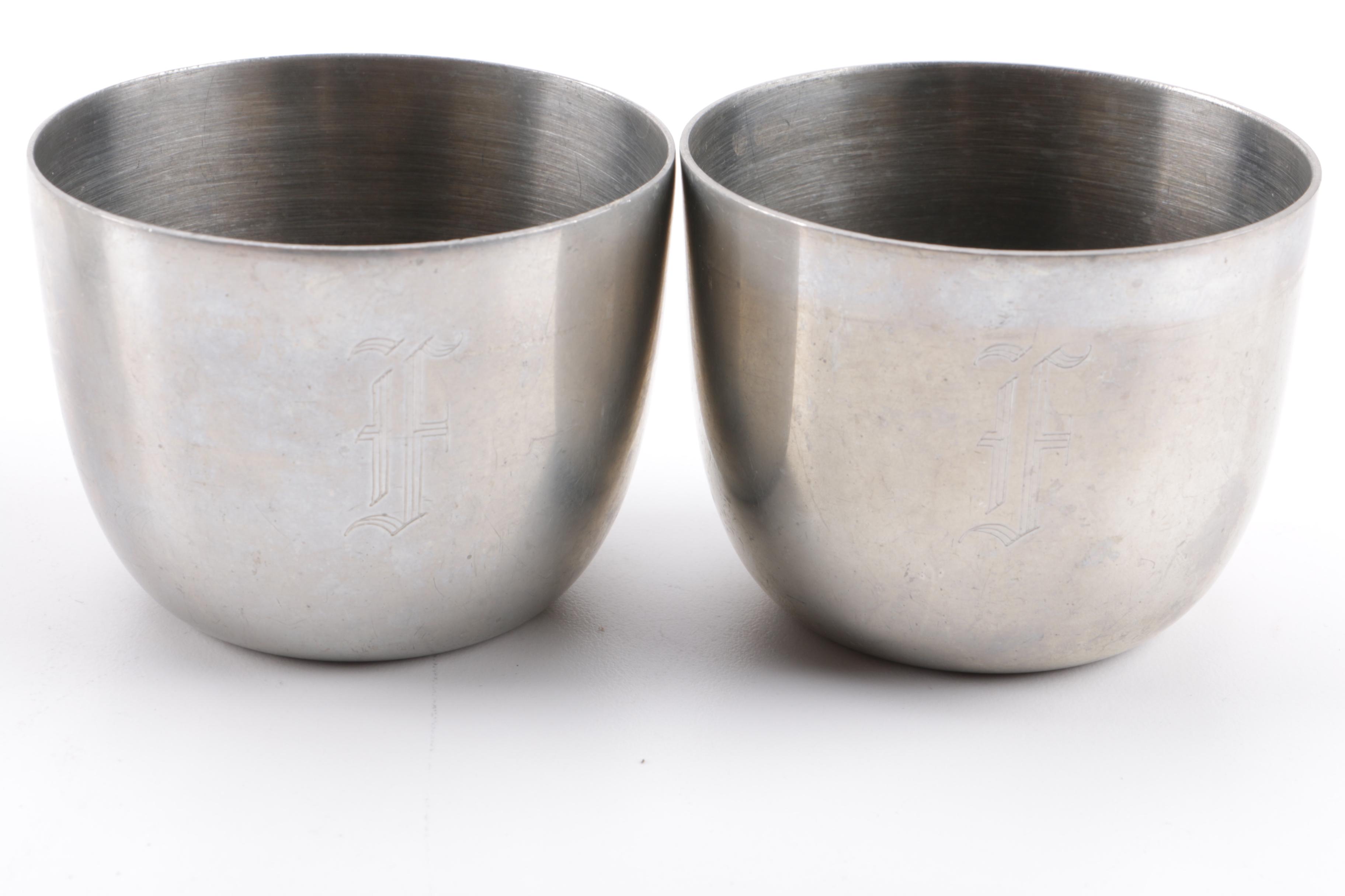 Pewter Serveware Including Woodbury Pewterers