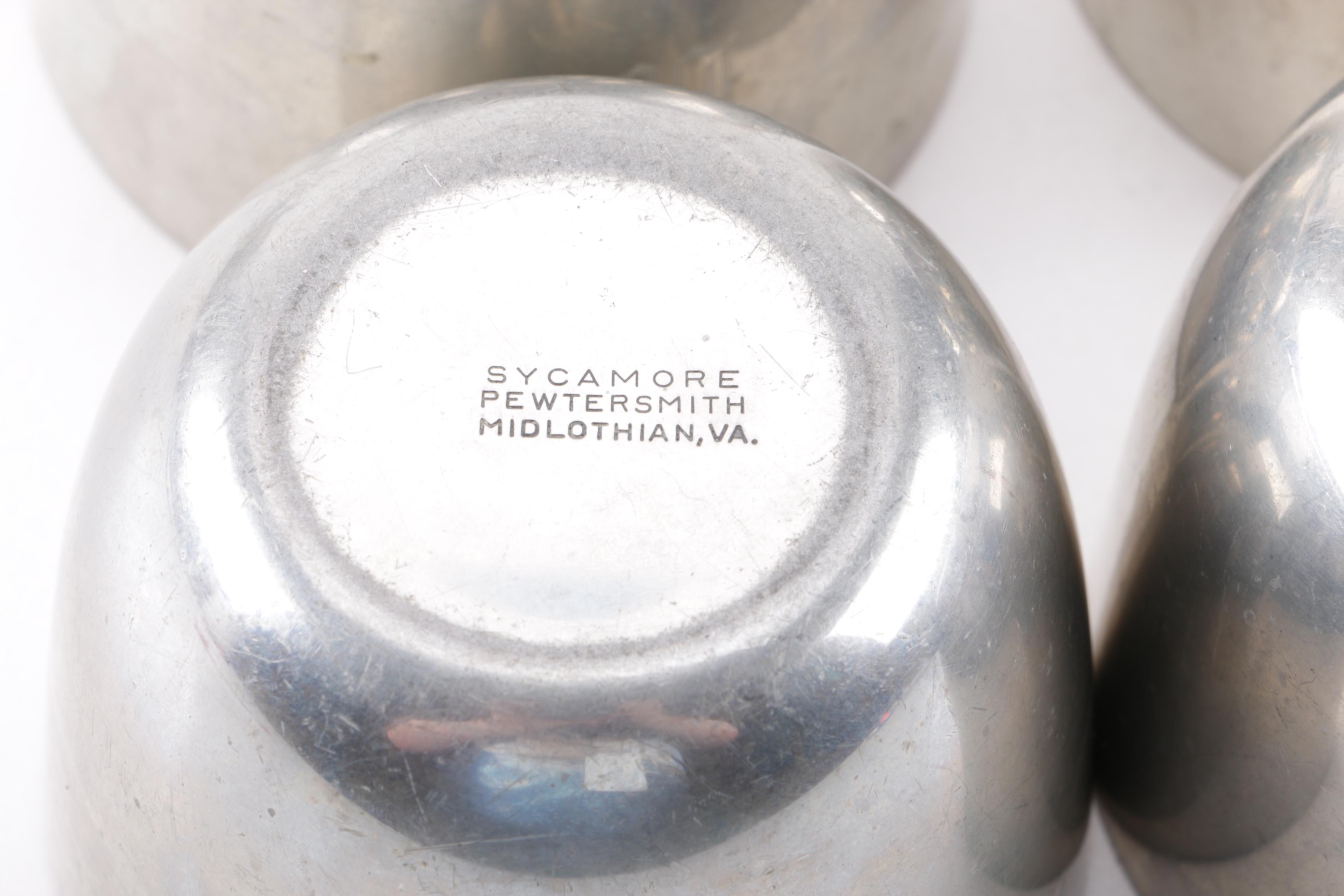 Pewter Serveware Including Woodbury Pewterers