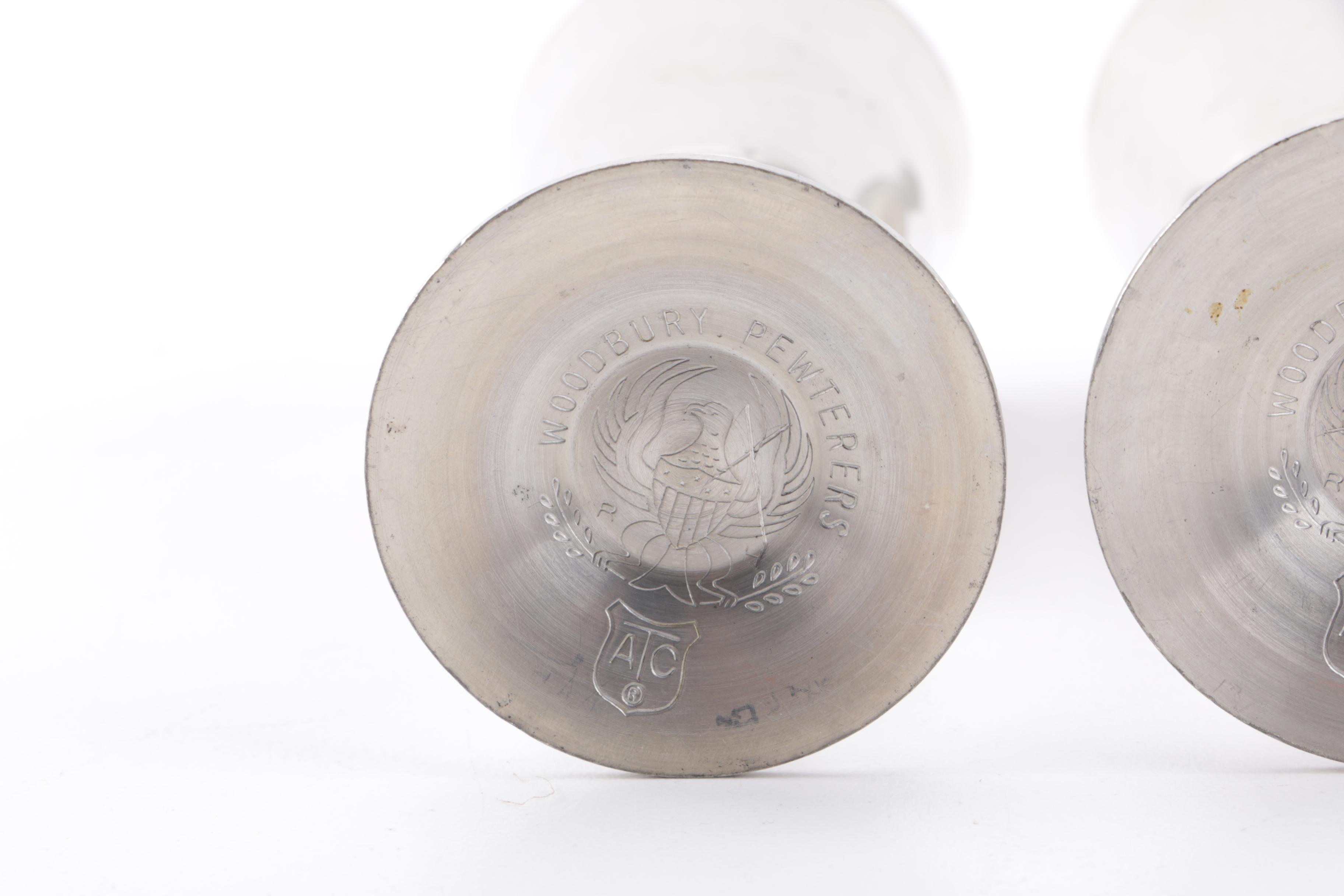 Pewter Serveware Including Woodbury Pewterers