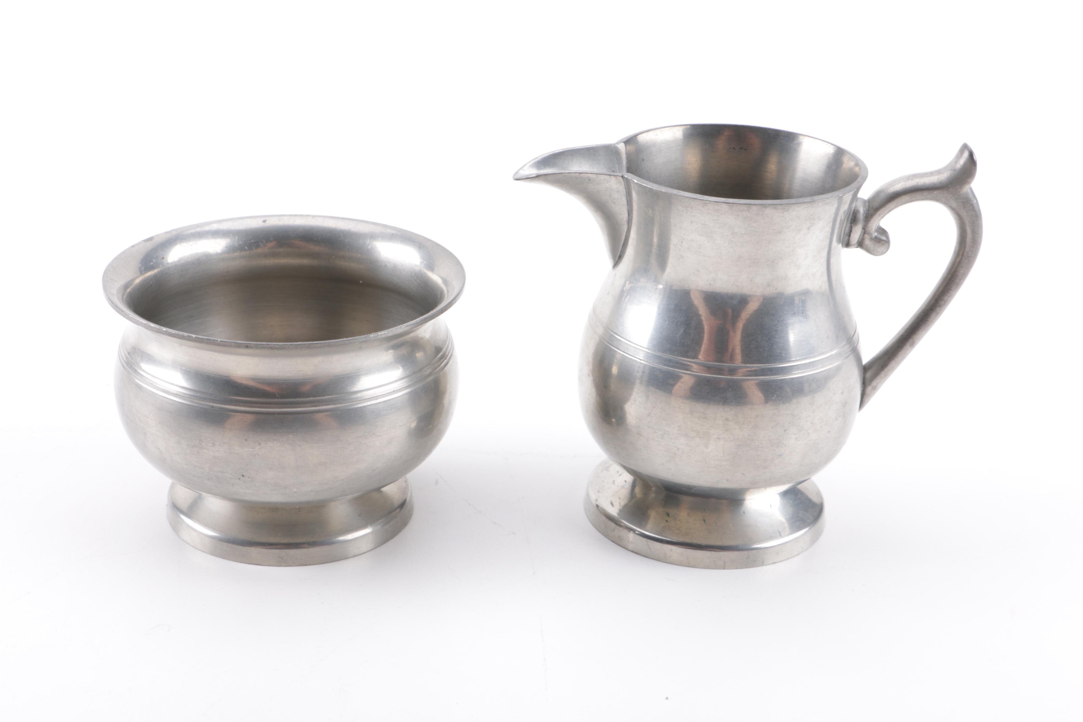 Pewter Serveware Including Woodbury Pewterers