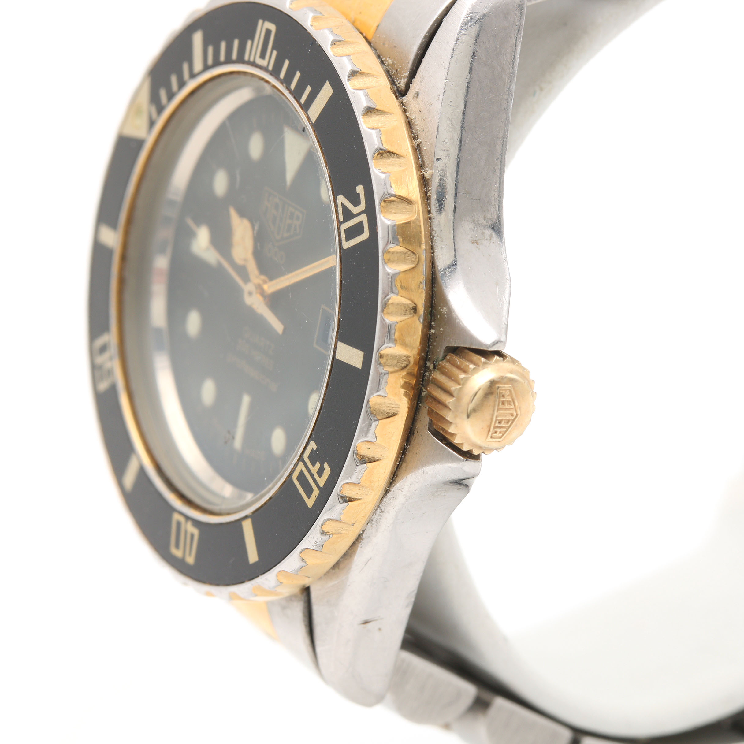 Heuer Stainless Steel Two-Tone Watch