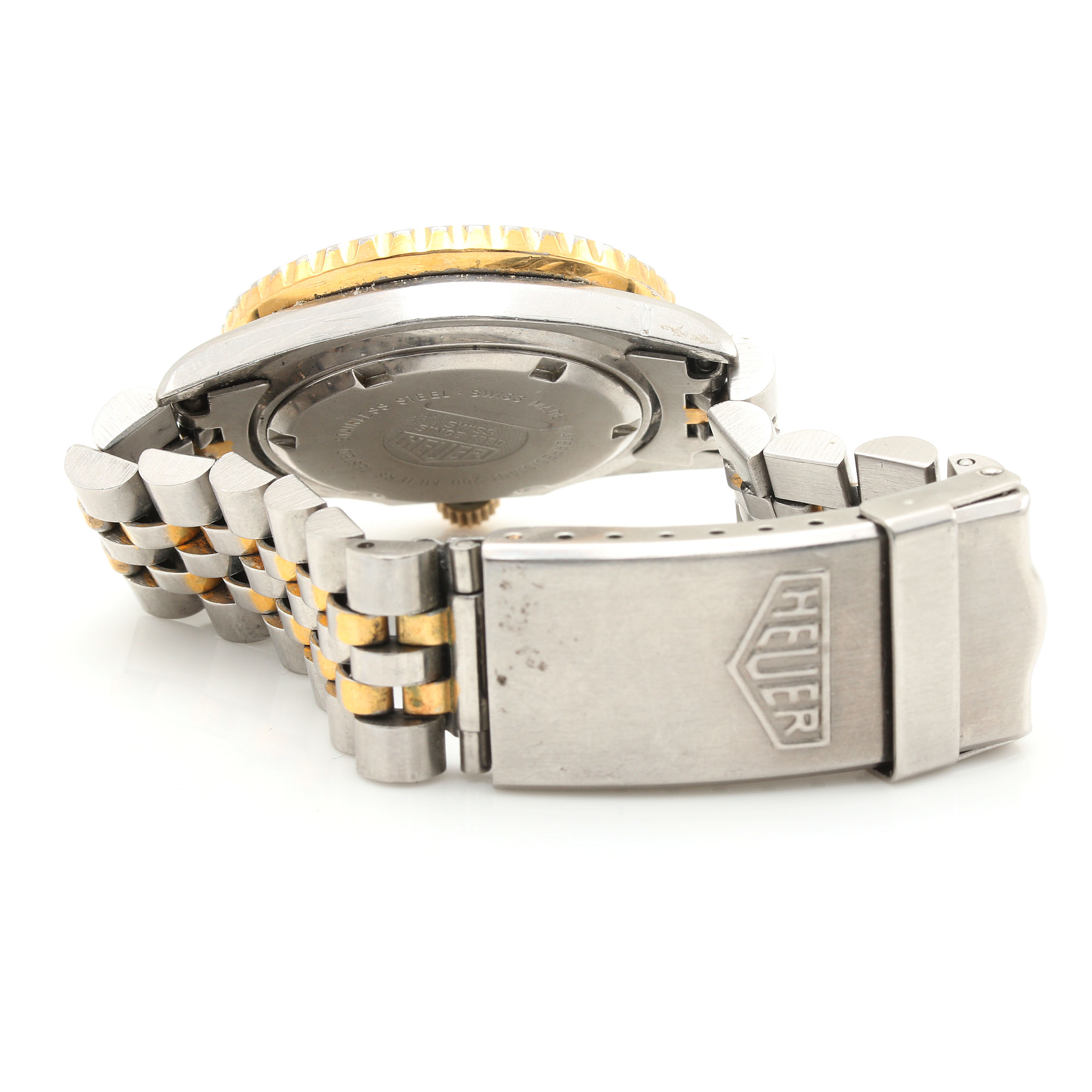 Heuer Stainless Steel Two-Tone Watch