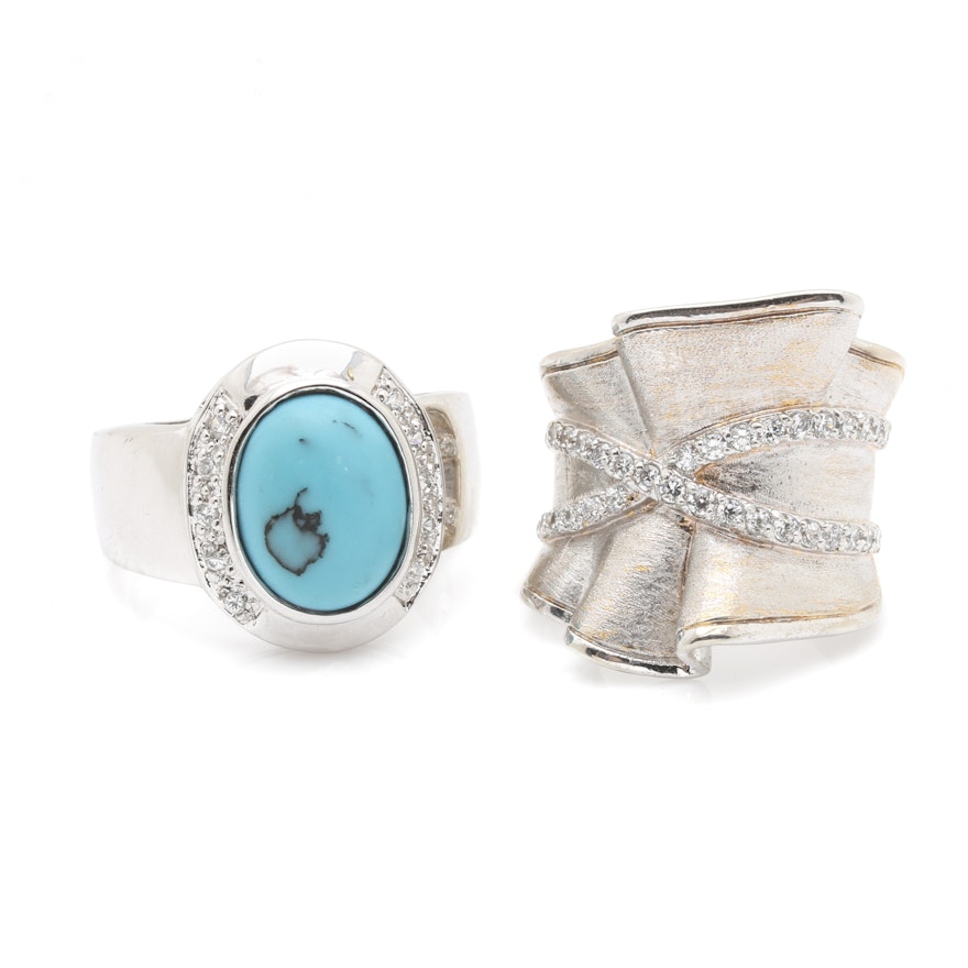 Sterling Silver Gemstone Ring Selection