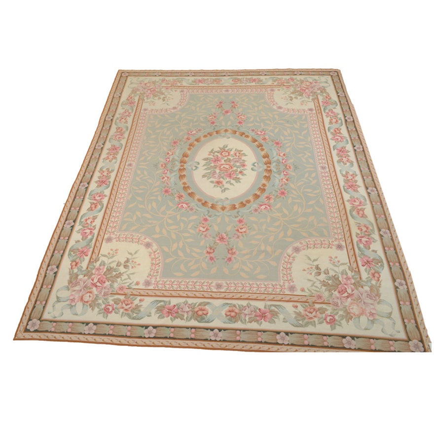 Hand-Knotted Sino-French Aubusson Rug