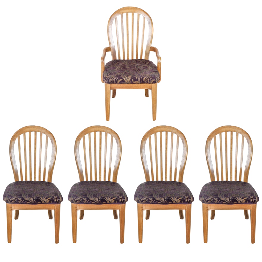 Bowback Dining Chairs with Upholstered Seats