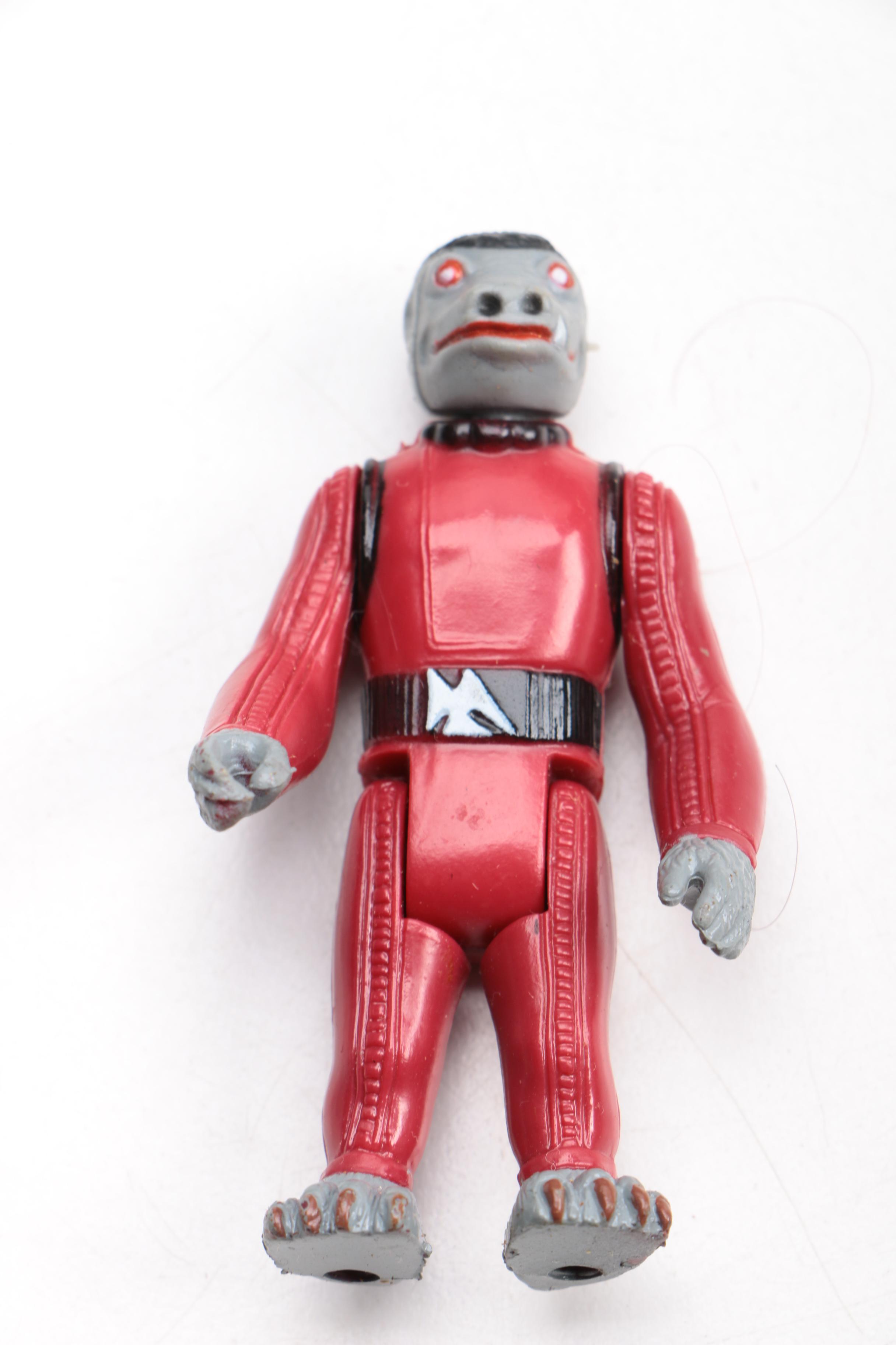 1970s and 80s "Star Wars" Storage Case with Action Figures