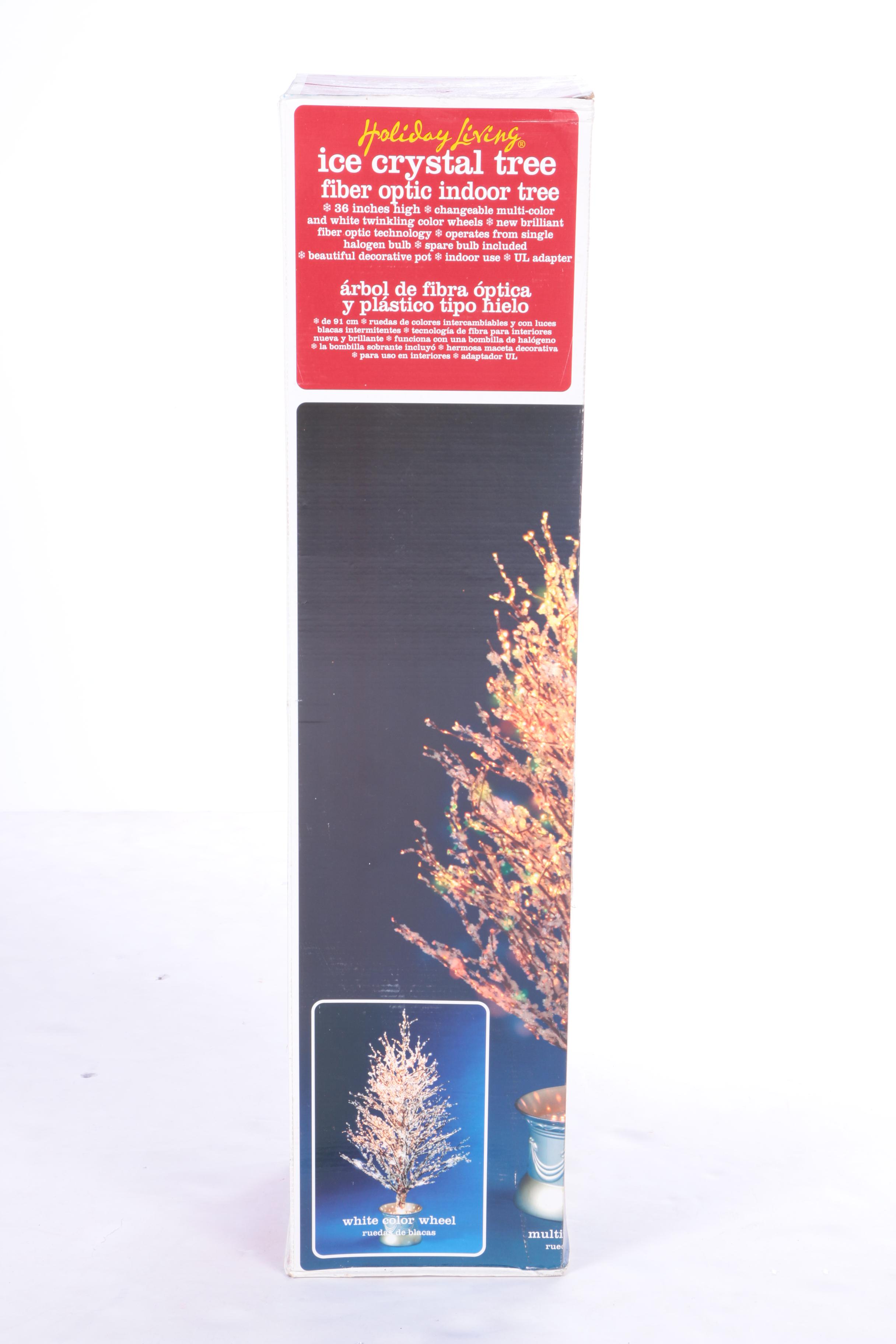 Pair of Fiber Optic Holiday Trees