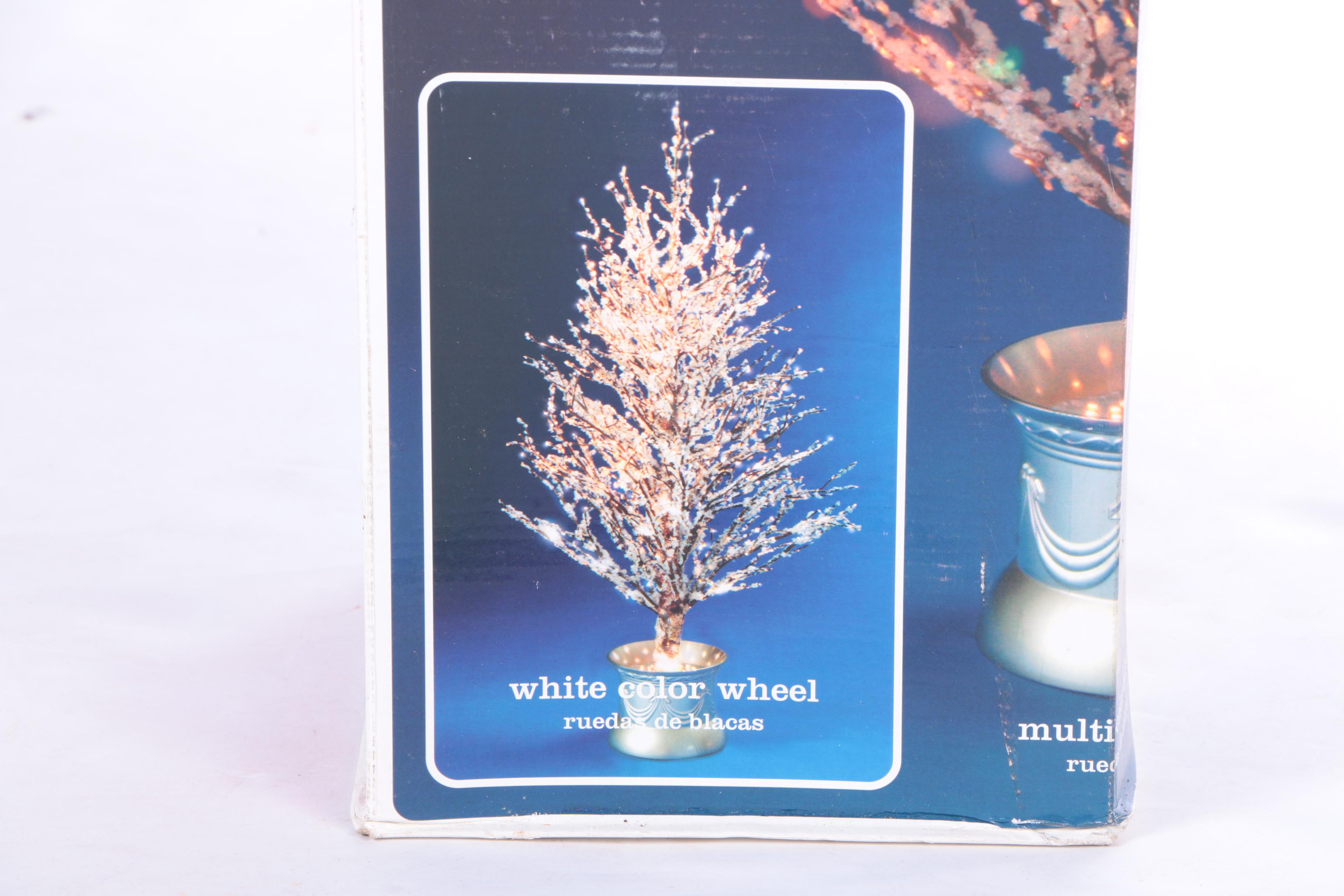 Pair of Fiber Optic Holiday Trees