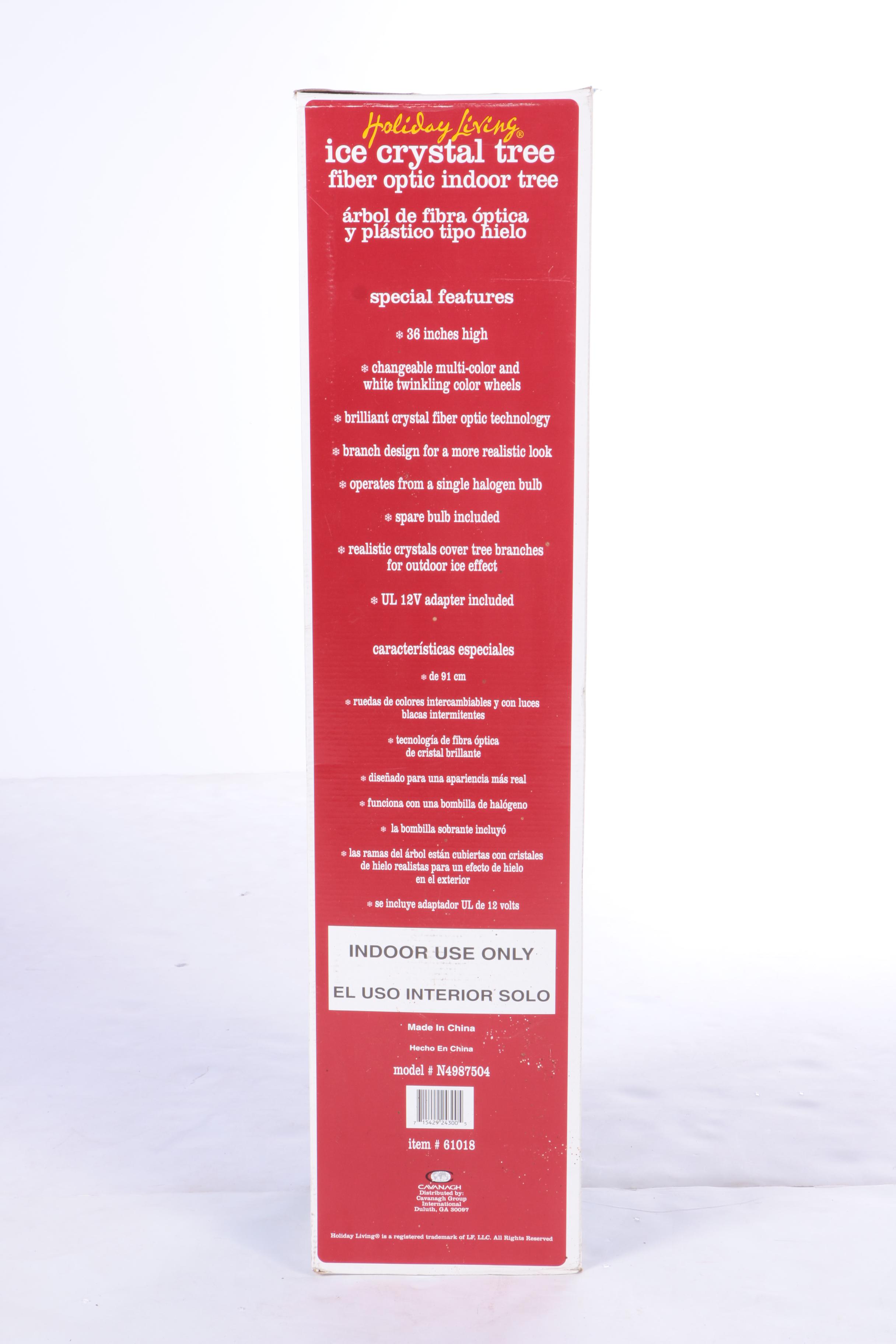 Pair of Fiber Optic Holiday Trees