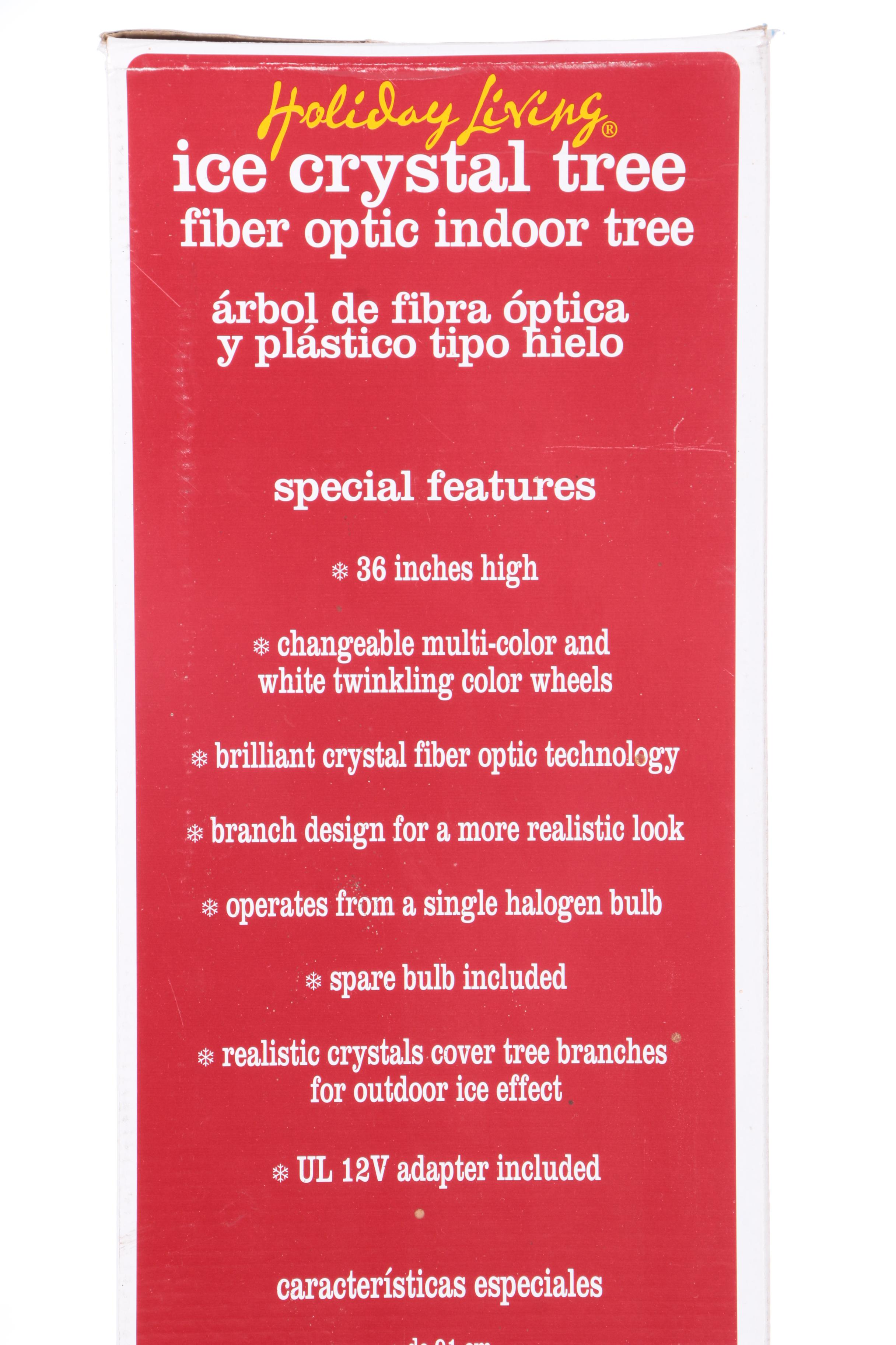 Pair of Fiber Optic Holiday Trees