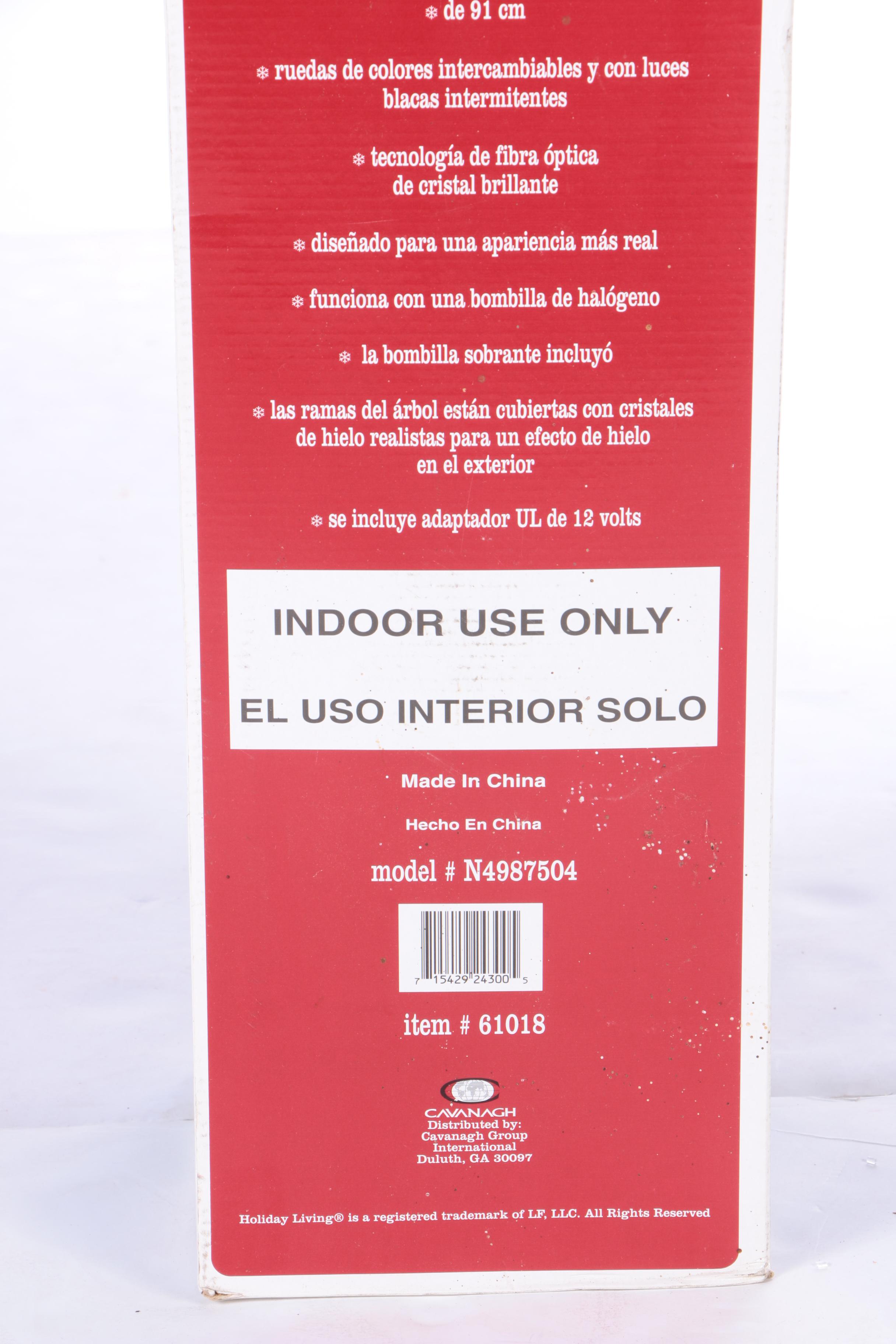 Pair of Fiber Optic Holiday Trees