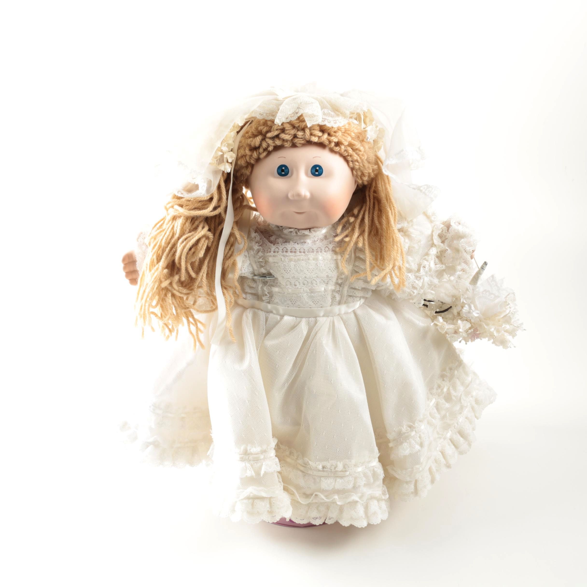 Vintage Cabbage Patch Kid with Stand