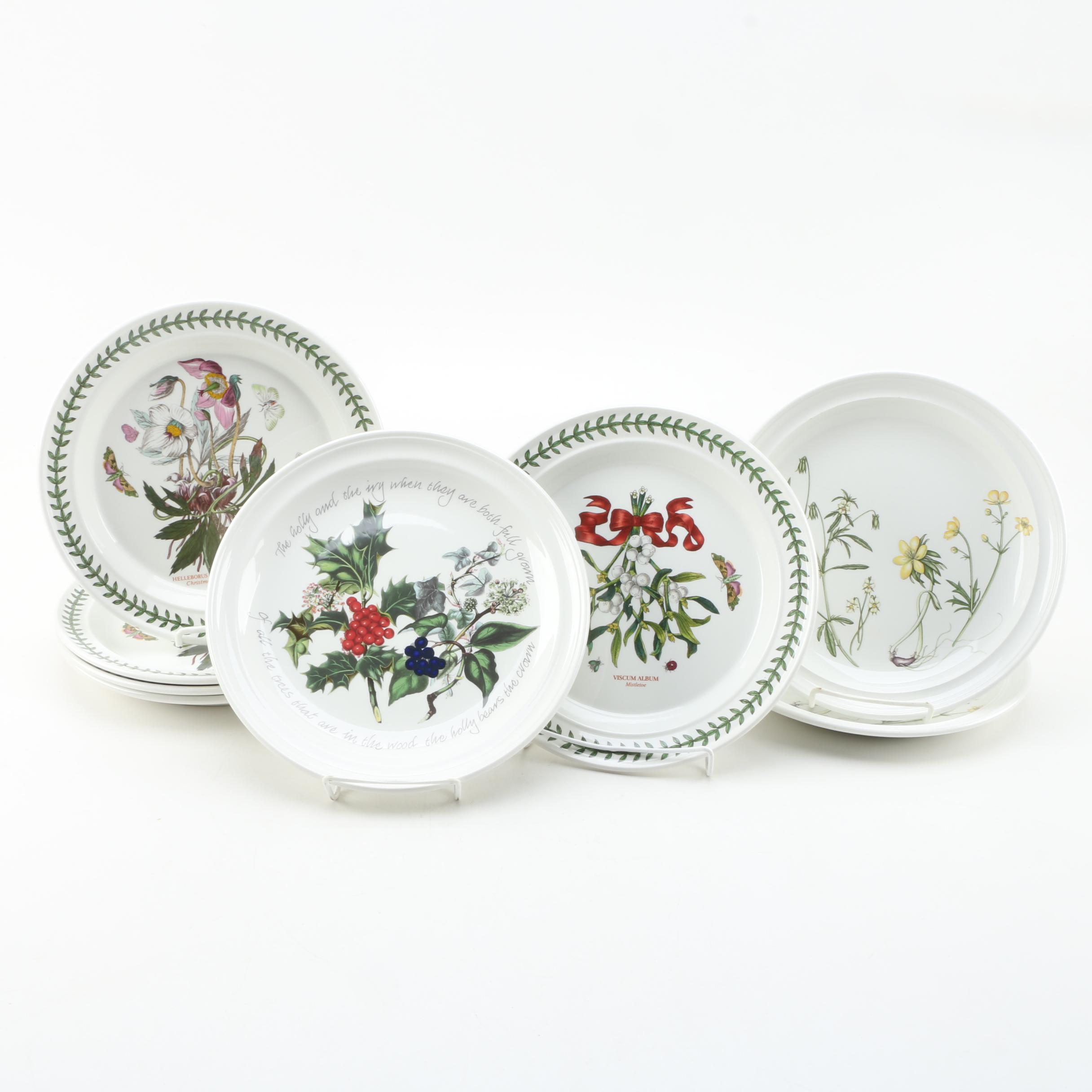 Portmeirion "The Botanic Garden" Holiday Themed Plates