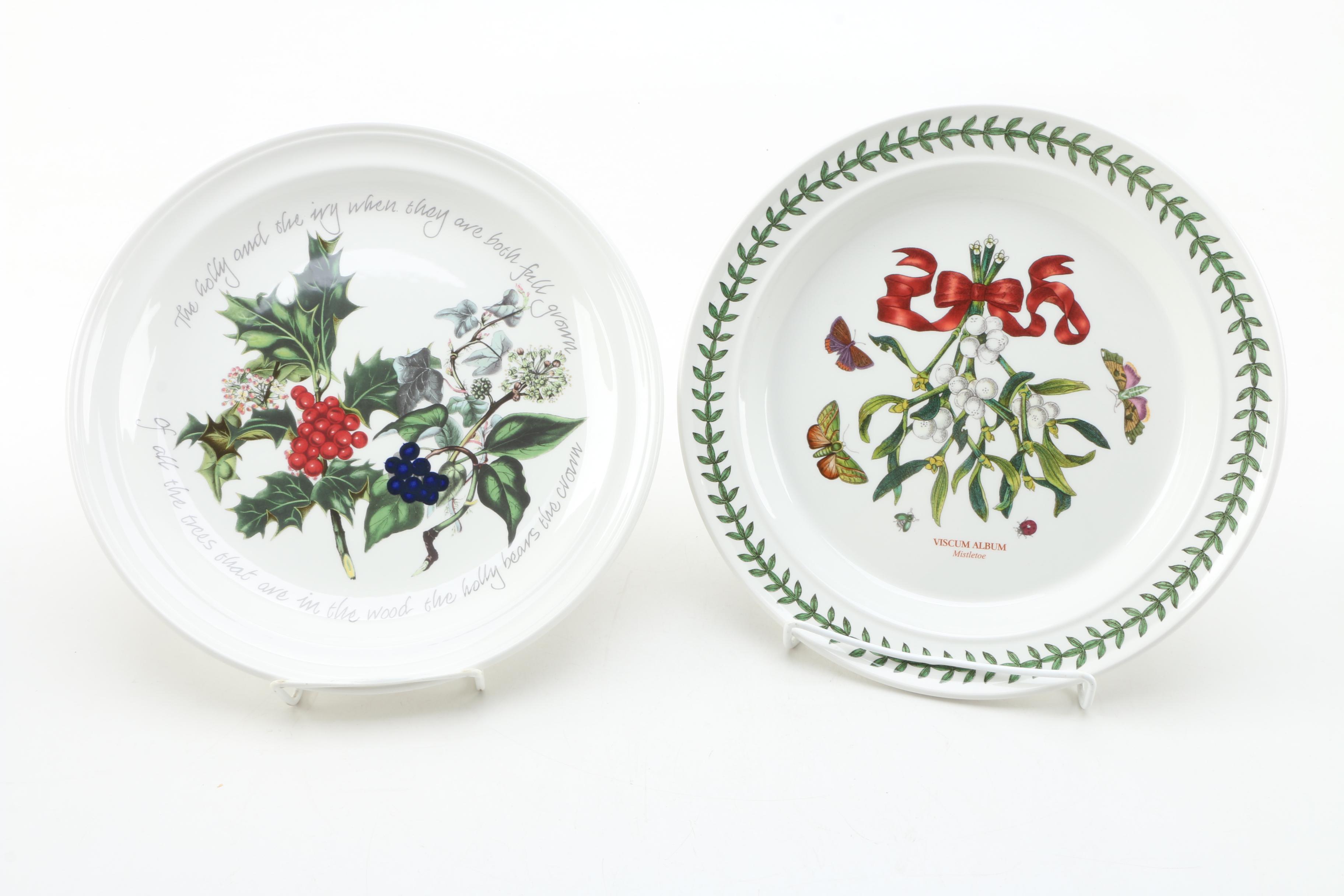 Portmeirion "The Botanic Garden" Holiday Themed Plates