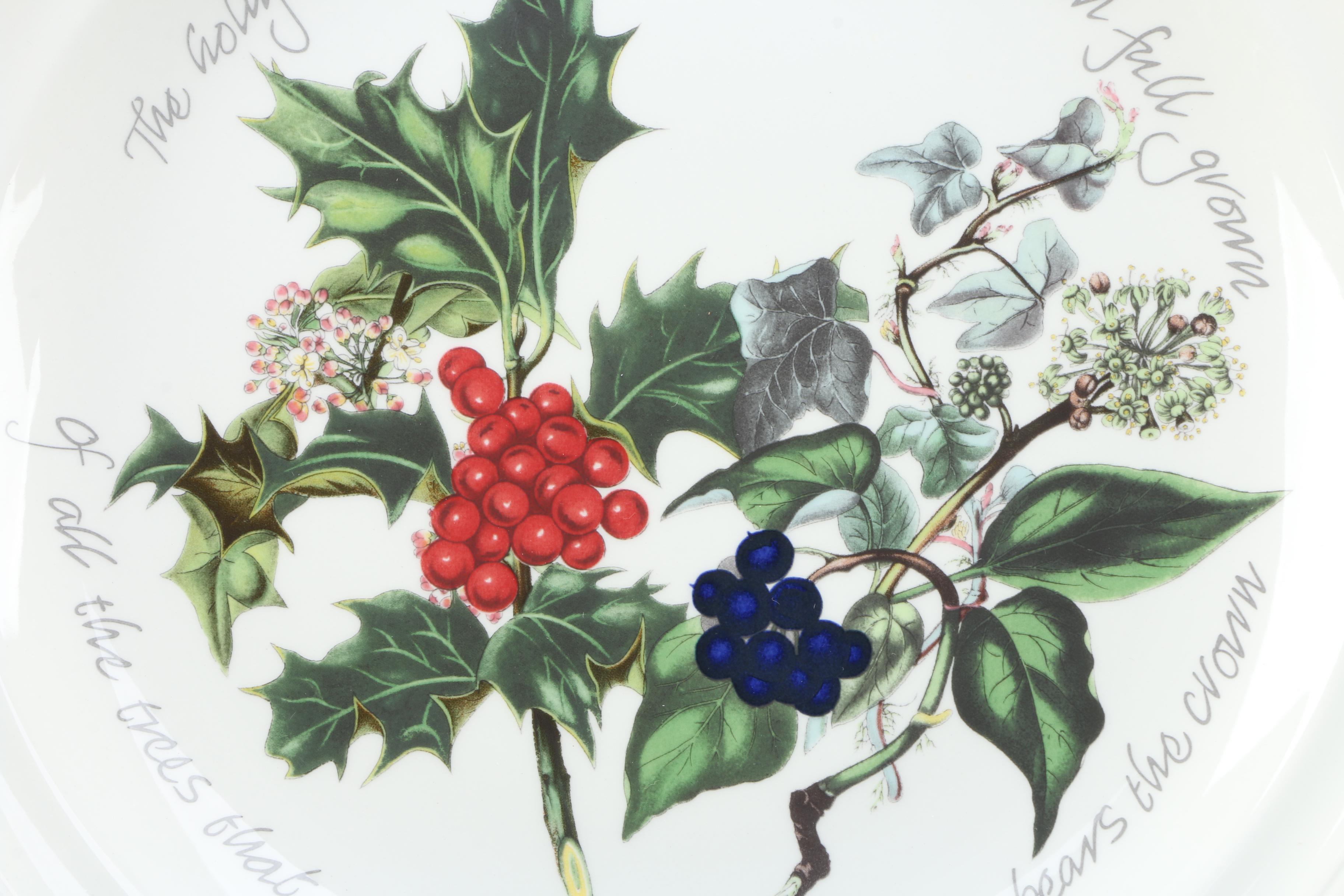 Portmeirion "The Botanic Garden" Holiday Themed Plates