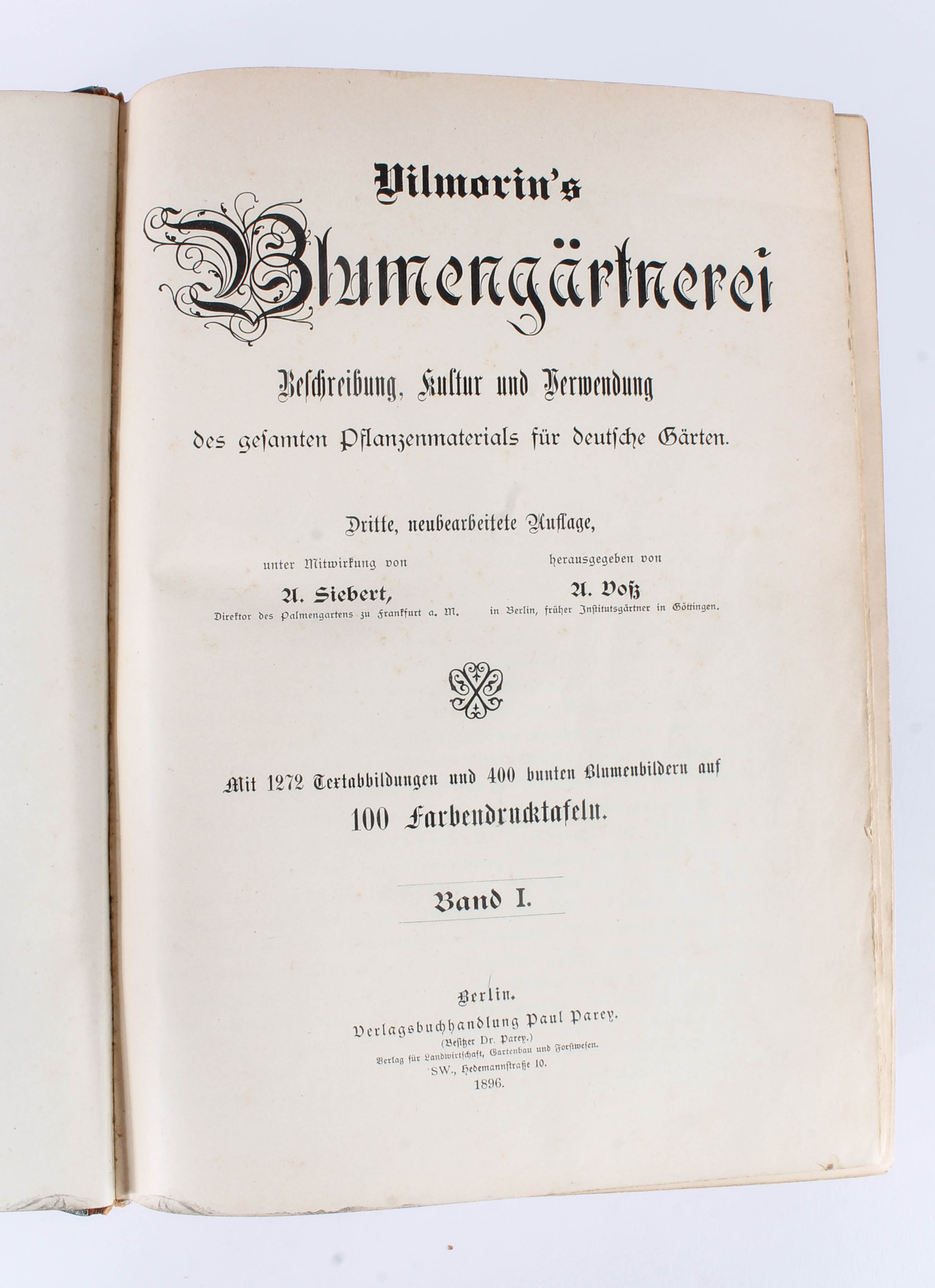 Antique Two-Volume Set of German "Blumengärtnerei" Plant Books