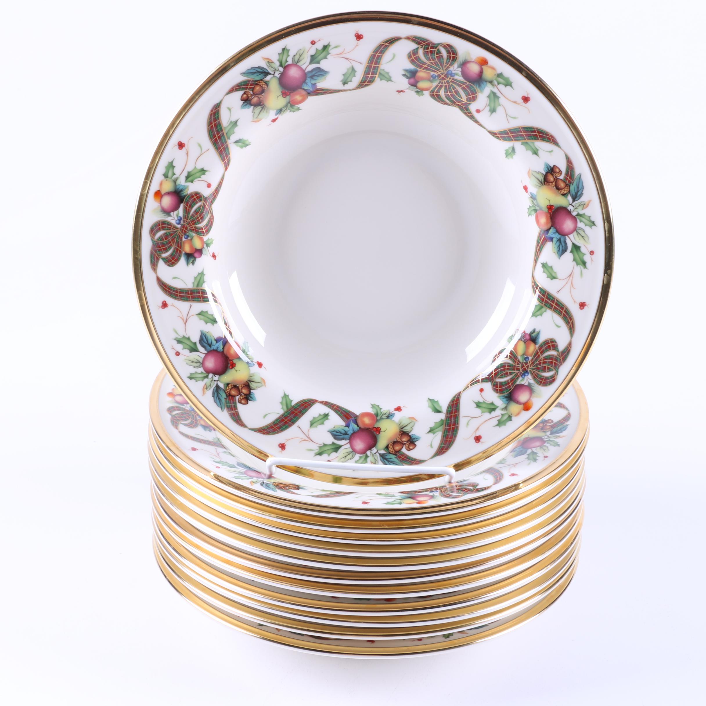 Lenox "Holiday Tartan" Bone China Bowls