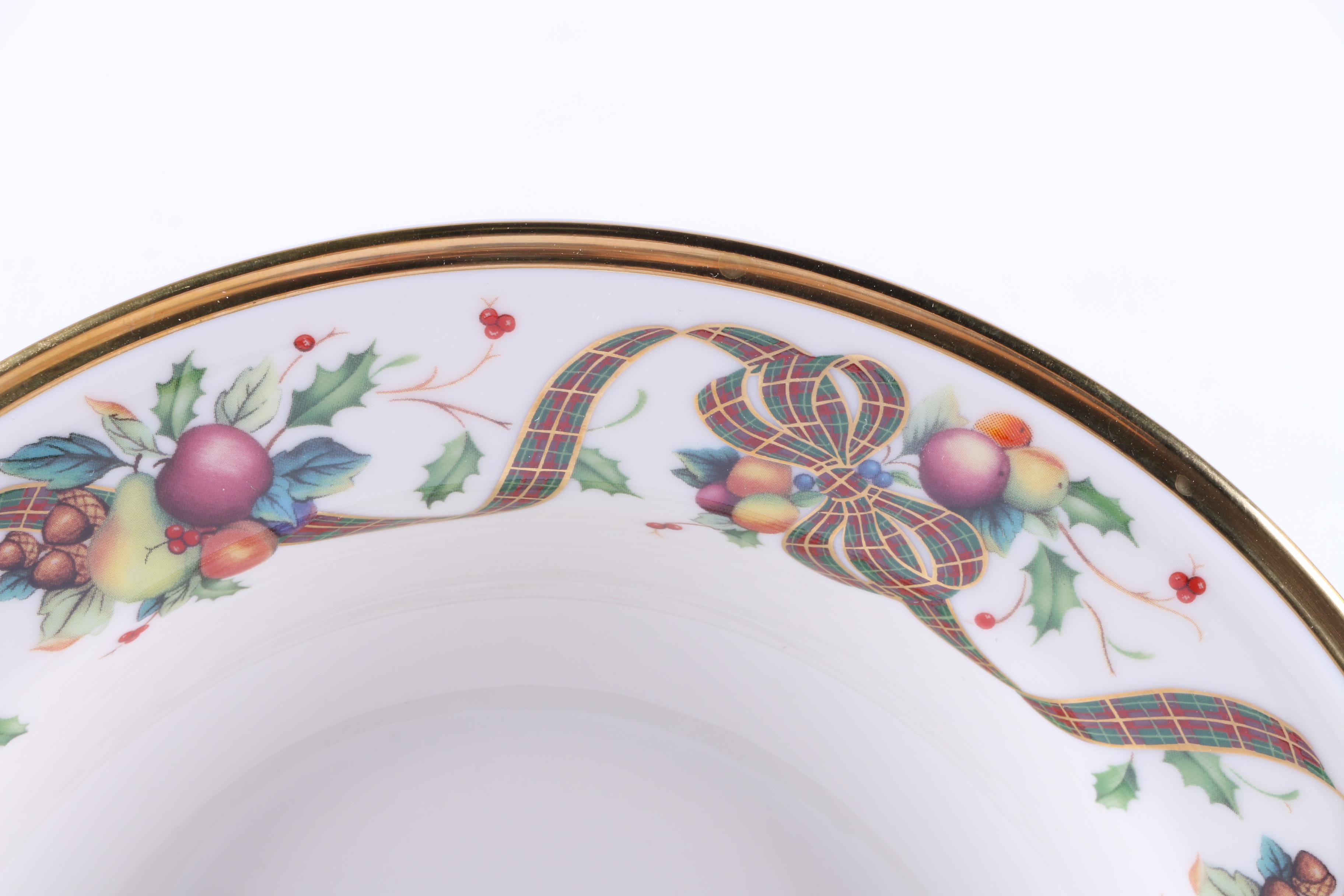 Lenox "Holiday Tartan" Bone China Bowls