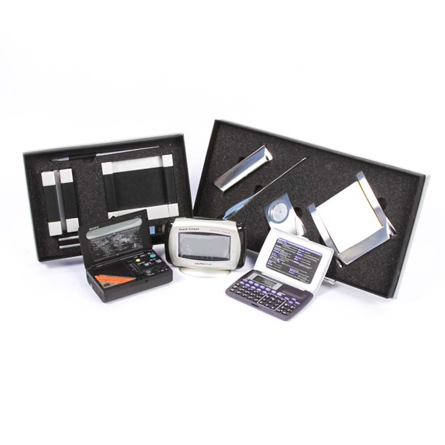 Variety of Desk Accessories and Electronics