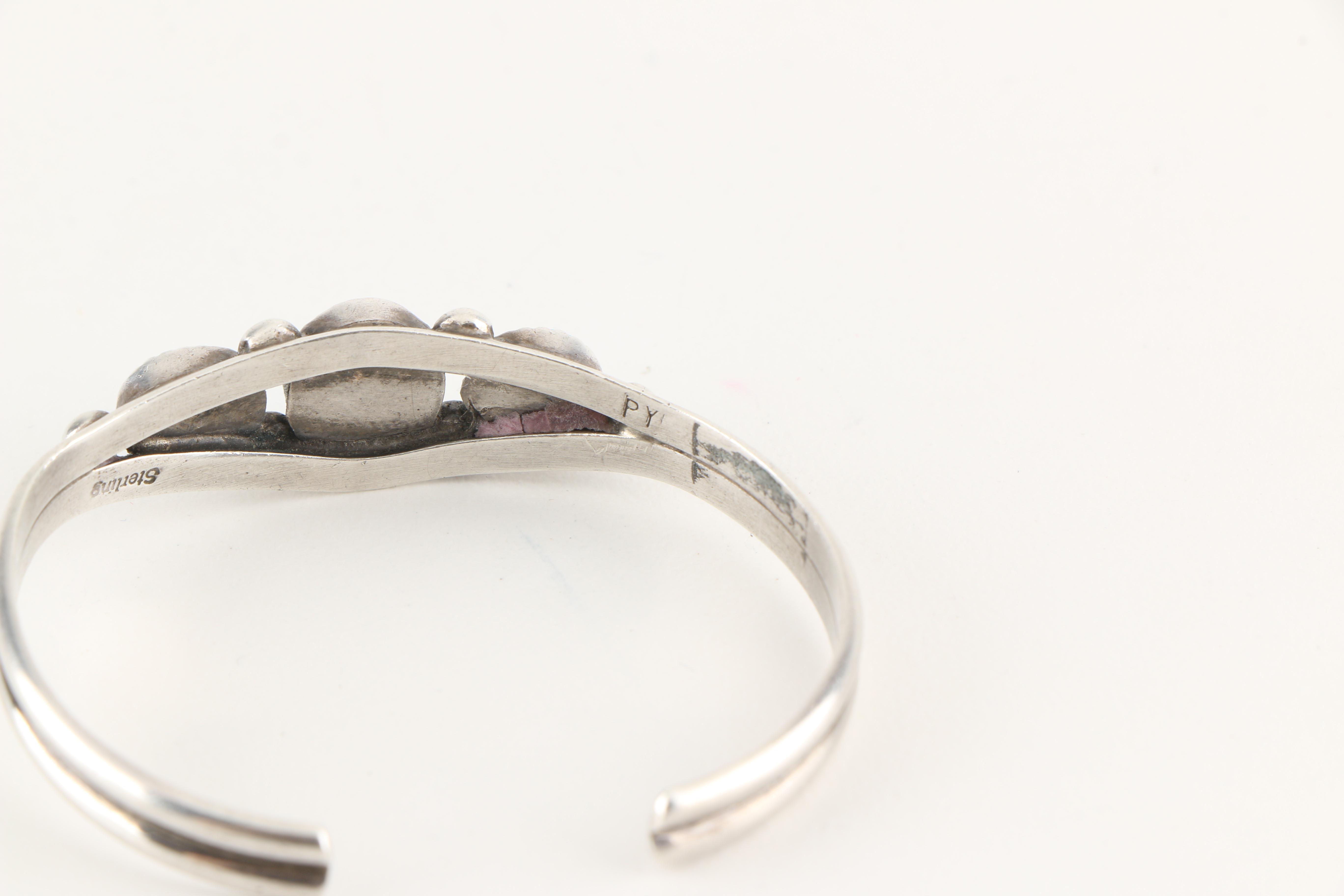 Quanita Kalistewa Zuni Sterling Silver and Turquoise Bracelet