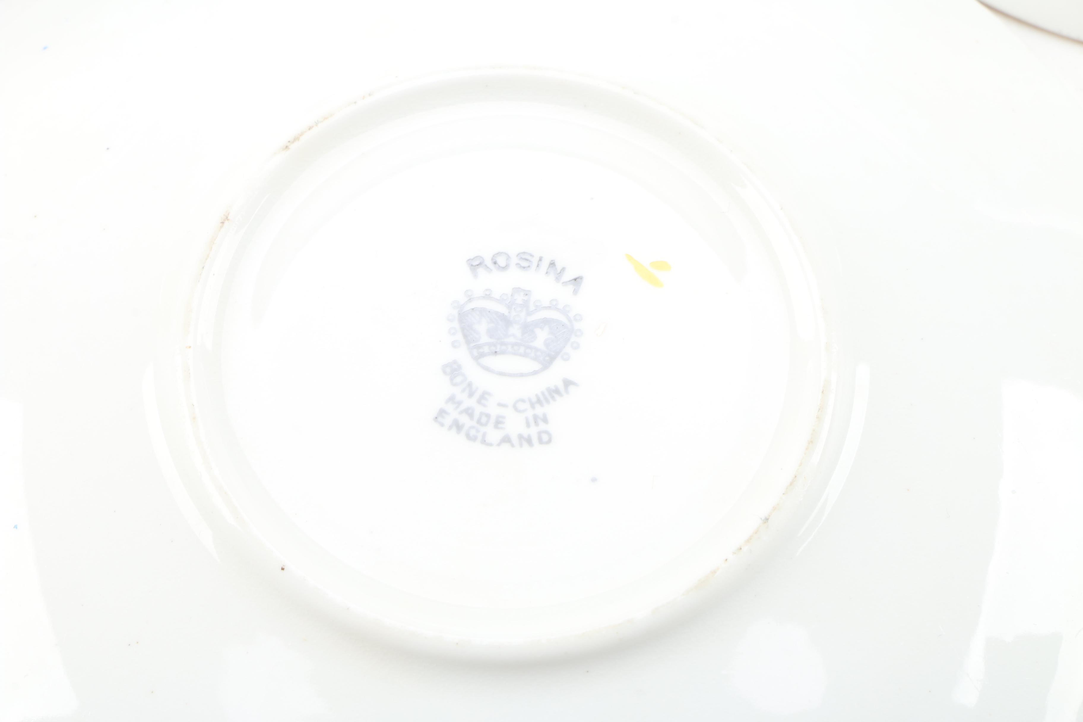 English Porcelain Teacups and Saucers