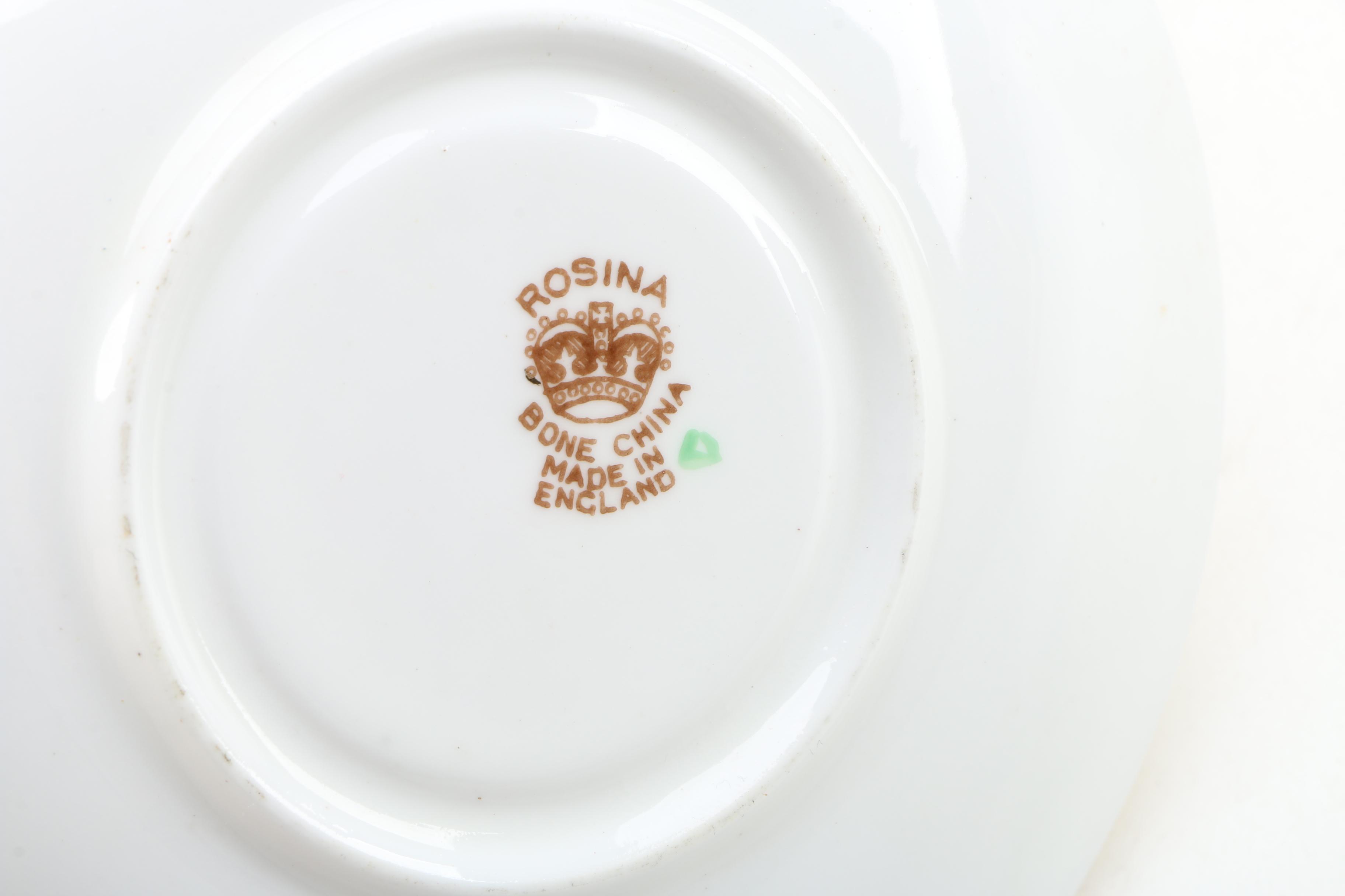 English Porcelain Teacups and Saucers