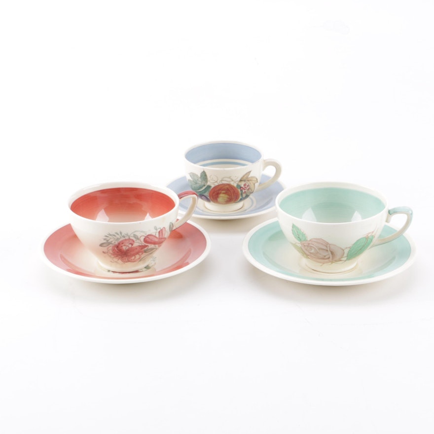 Tea Cups and Saucers including Susie Cooper