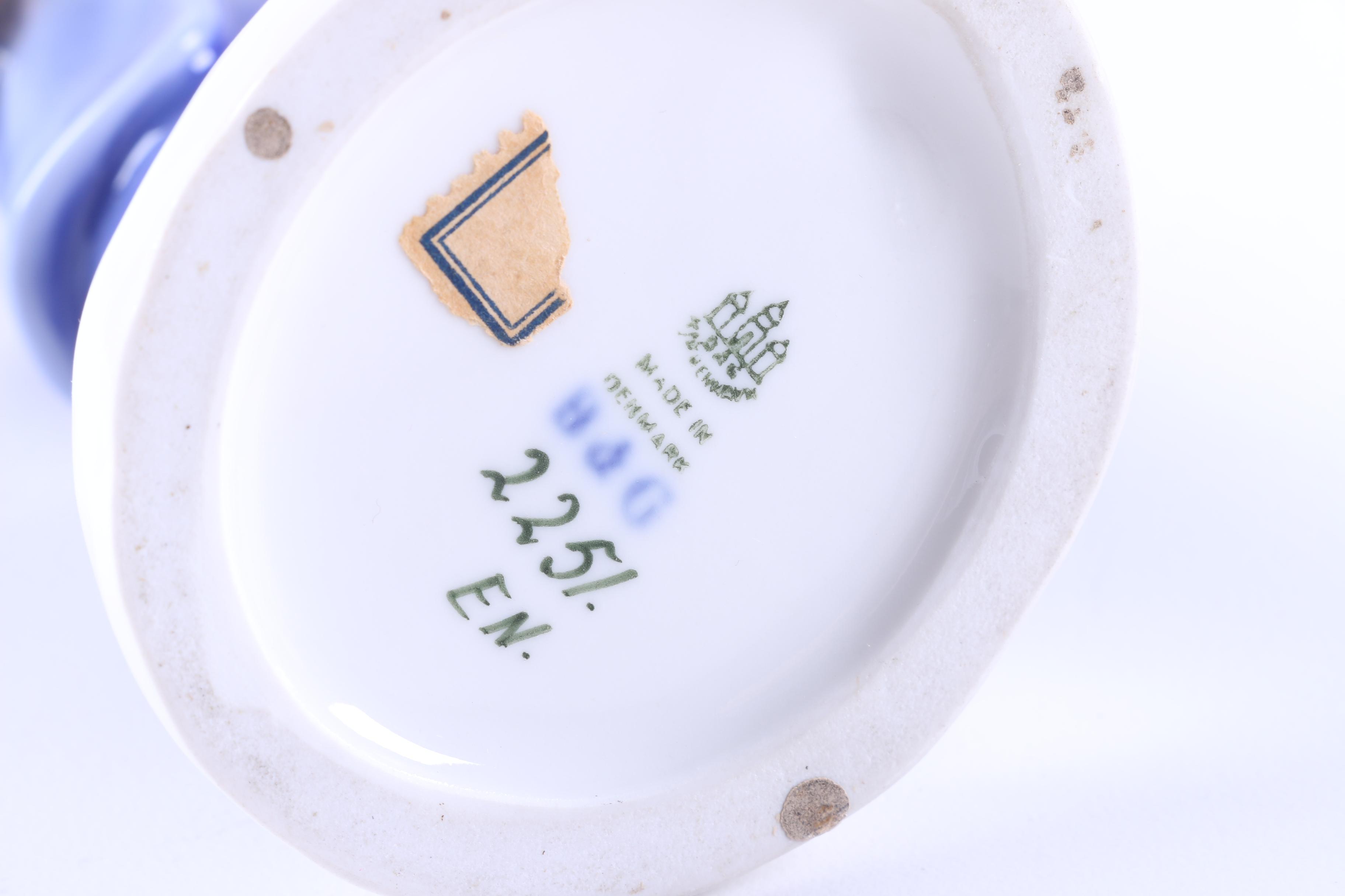 Bing & Grondahl and Royal Copenhagen "Little Boy" Figurine and Miniature Vase