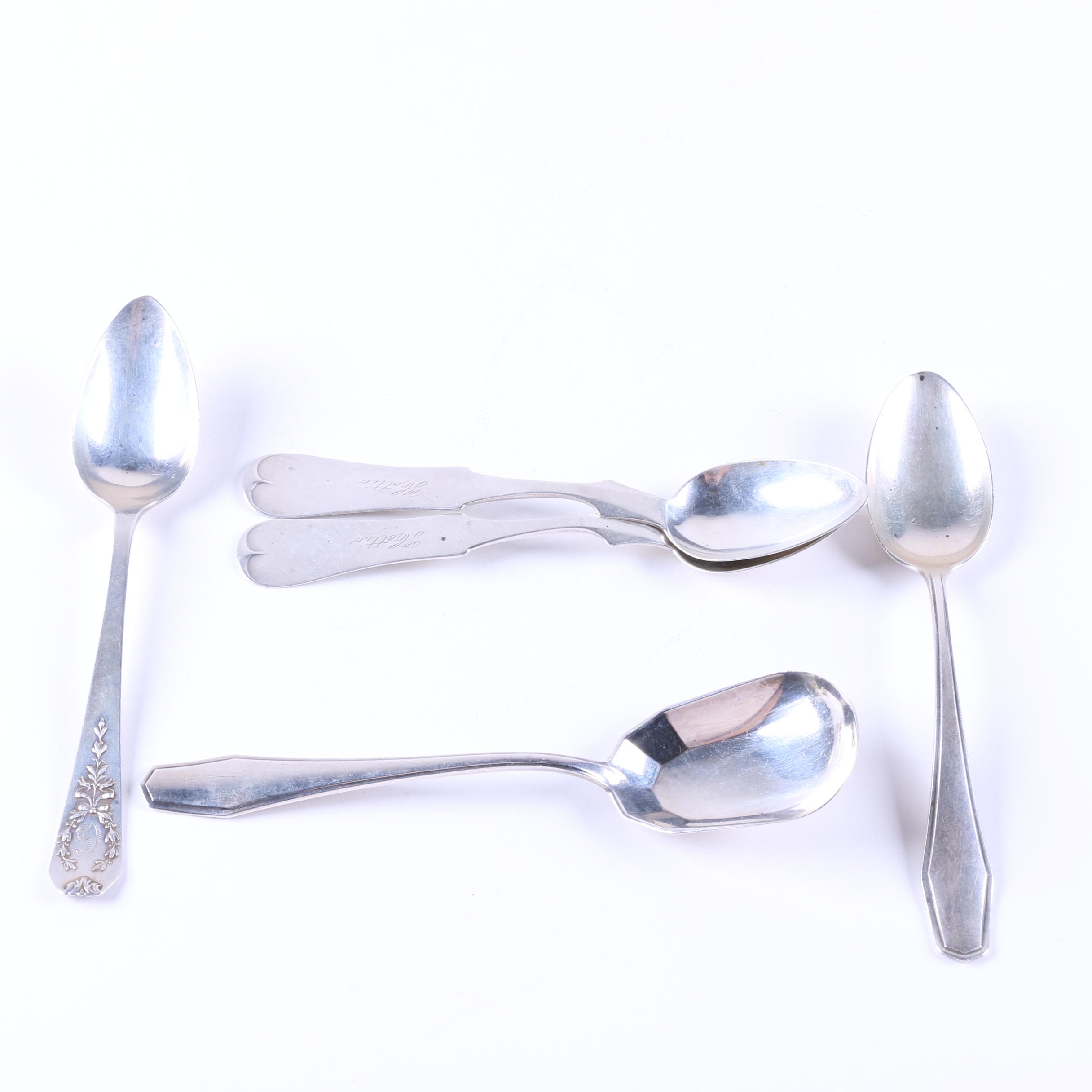 Duhme & Co. and Other Sterling Silver Spoons