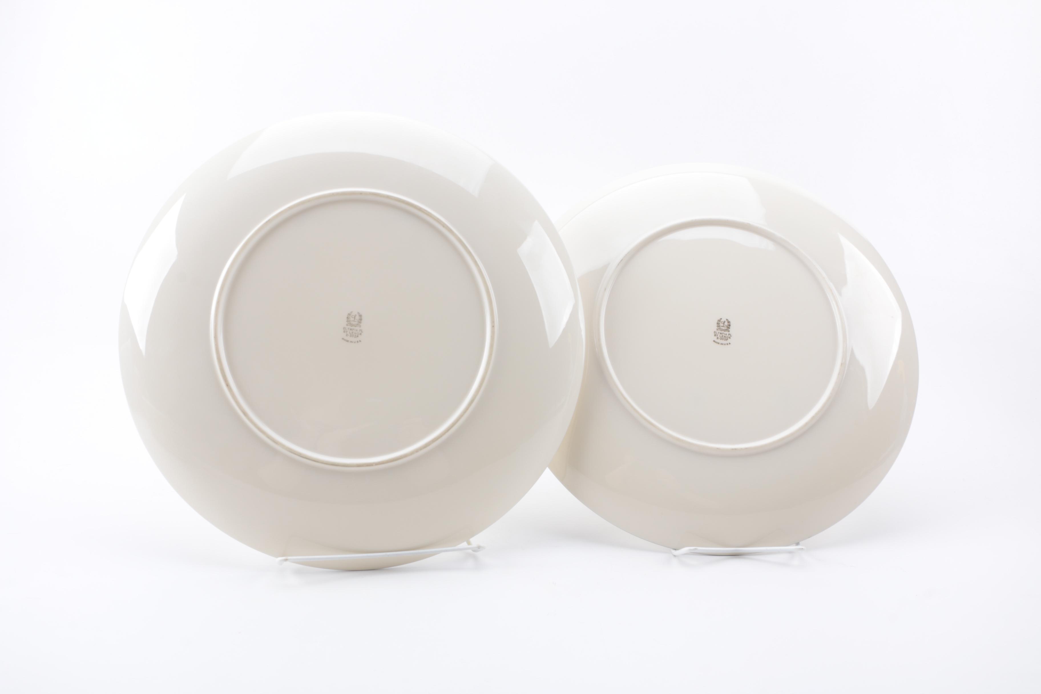 Lenox "Olympia Platinum" Chop Plates