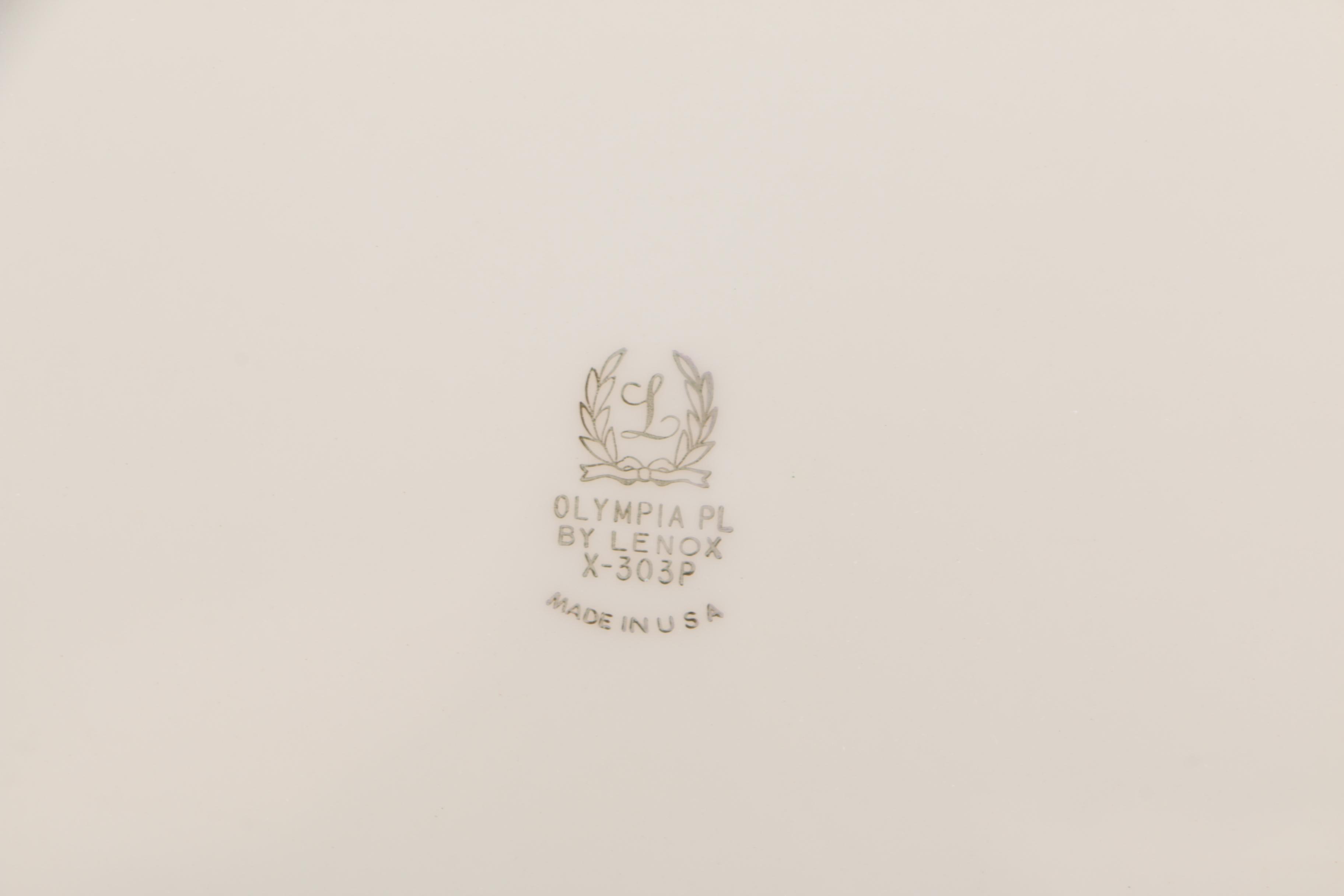 Lenox "Olympia Platinum" Chop Plates