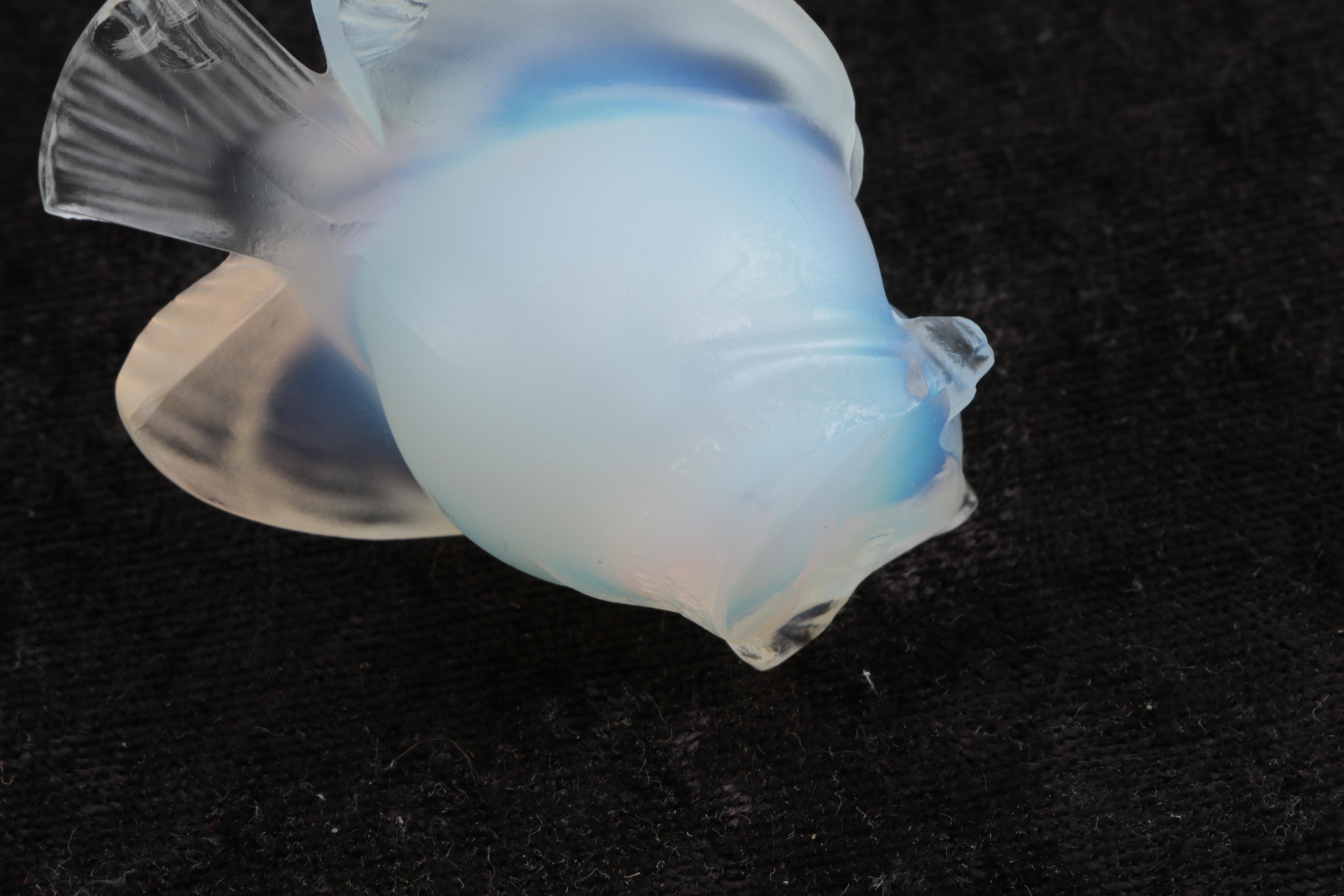 French Sabino Opalescent Glass Bird Figurine
