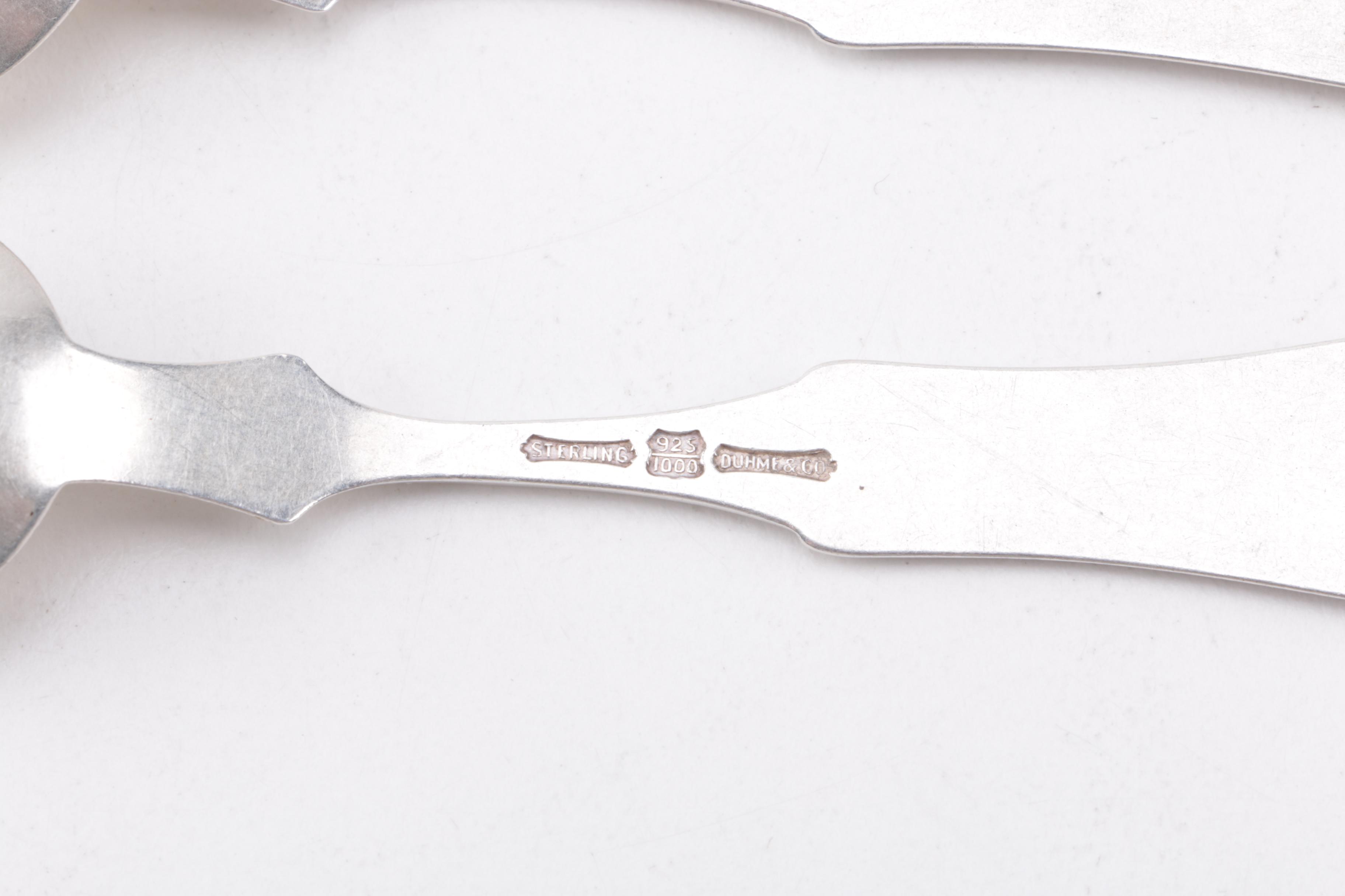 Duhme & Co. and Other Sterling Silver Spoons