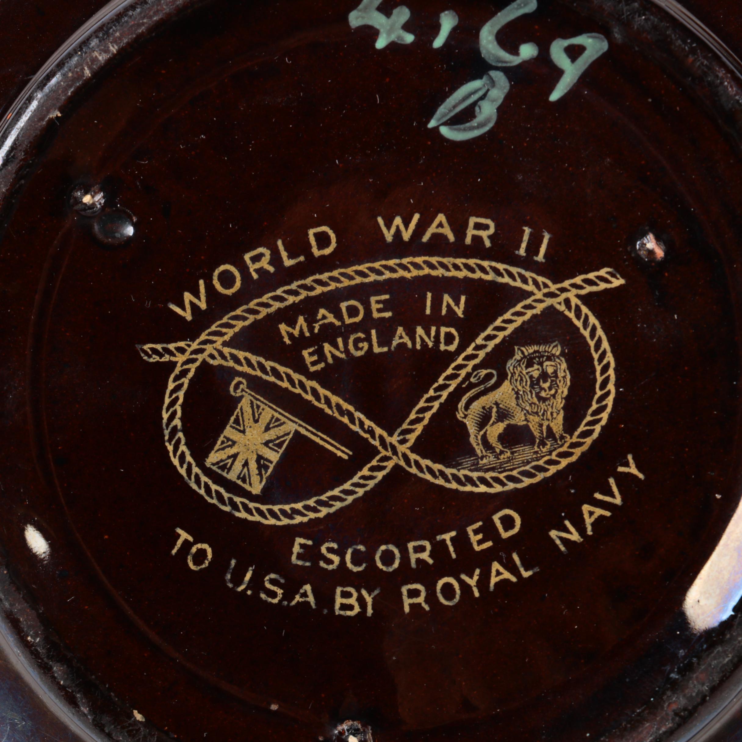 Vintage WW2 Royal Navy Transport Democracy Teapot