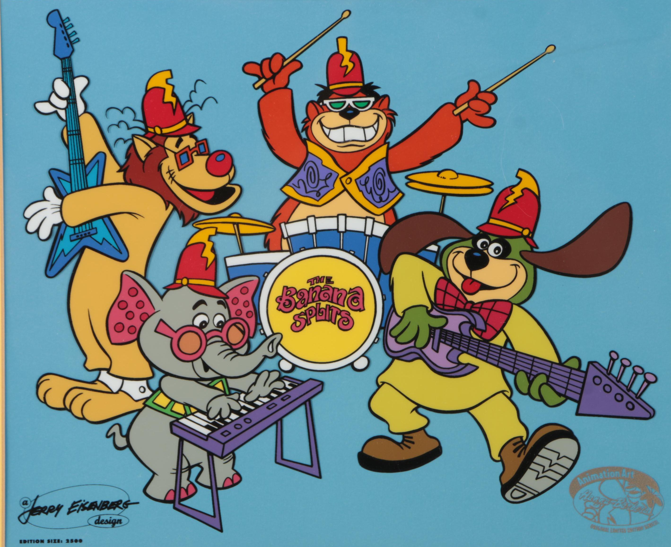 Jerry Eisenberg Limited Edition Serigraph After Sericel "The Banana Splits Band"