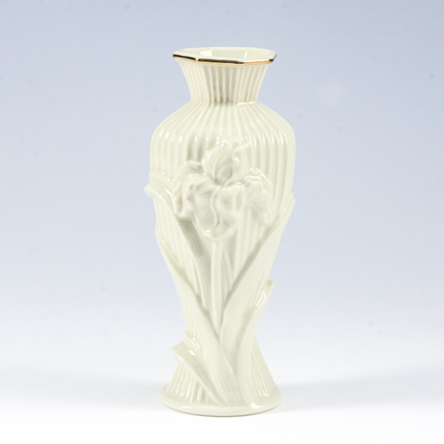 Lenox Porcelain Iris Vase